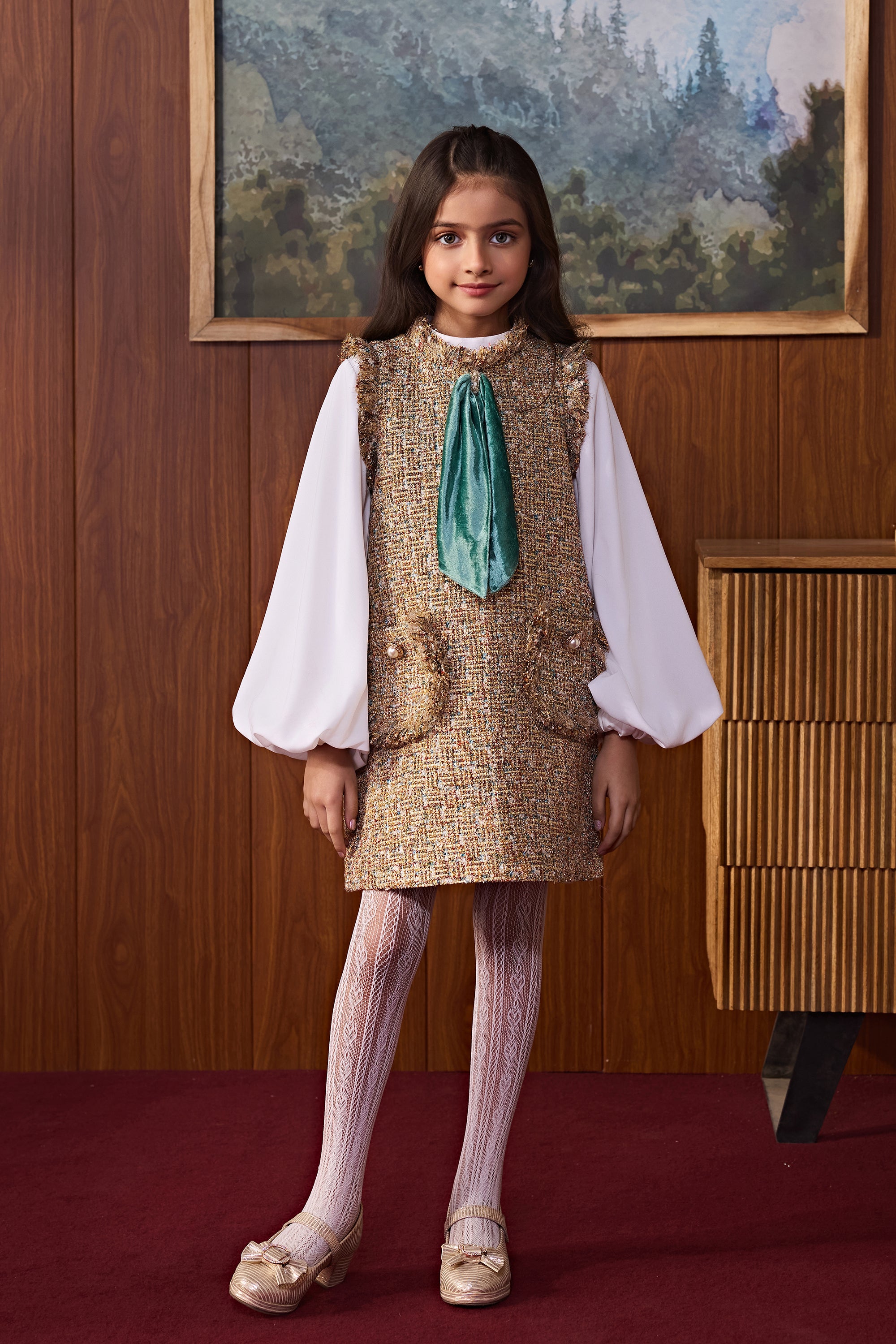 Frostine Tweed Dress