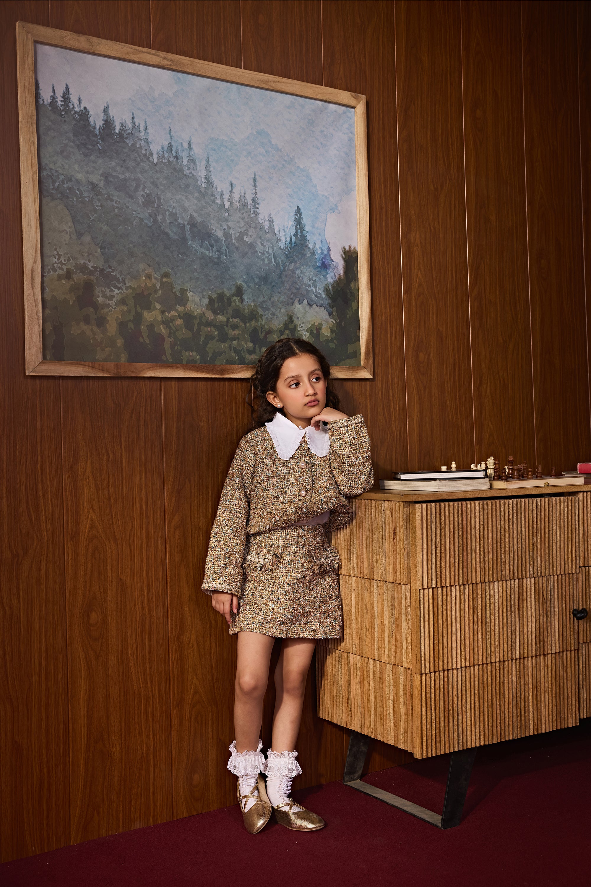 Frostine Tweed Jacket with Skirt (Set of 2)