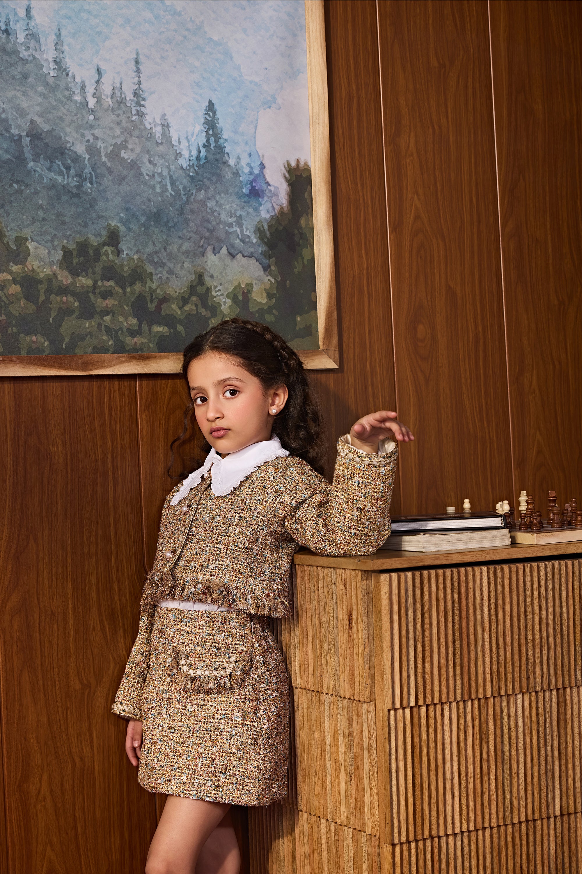 Frostine Tweed Jacket with Skirt (Set of 2)