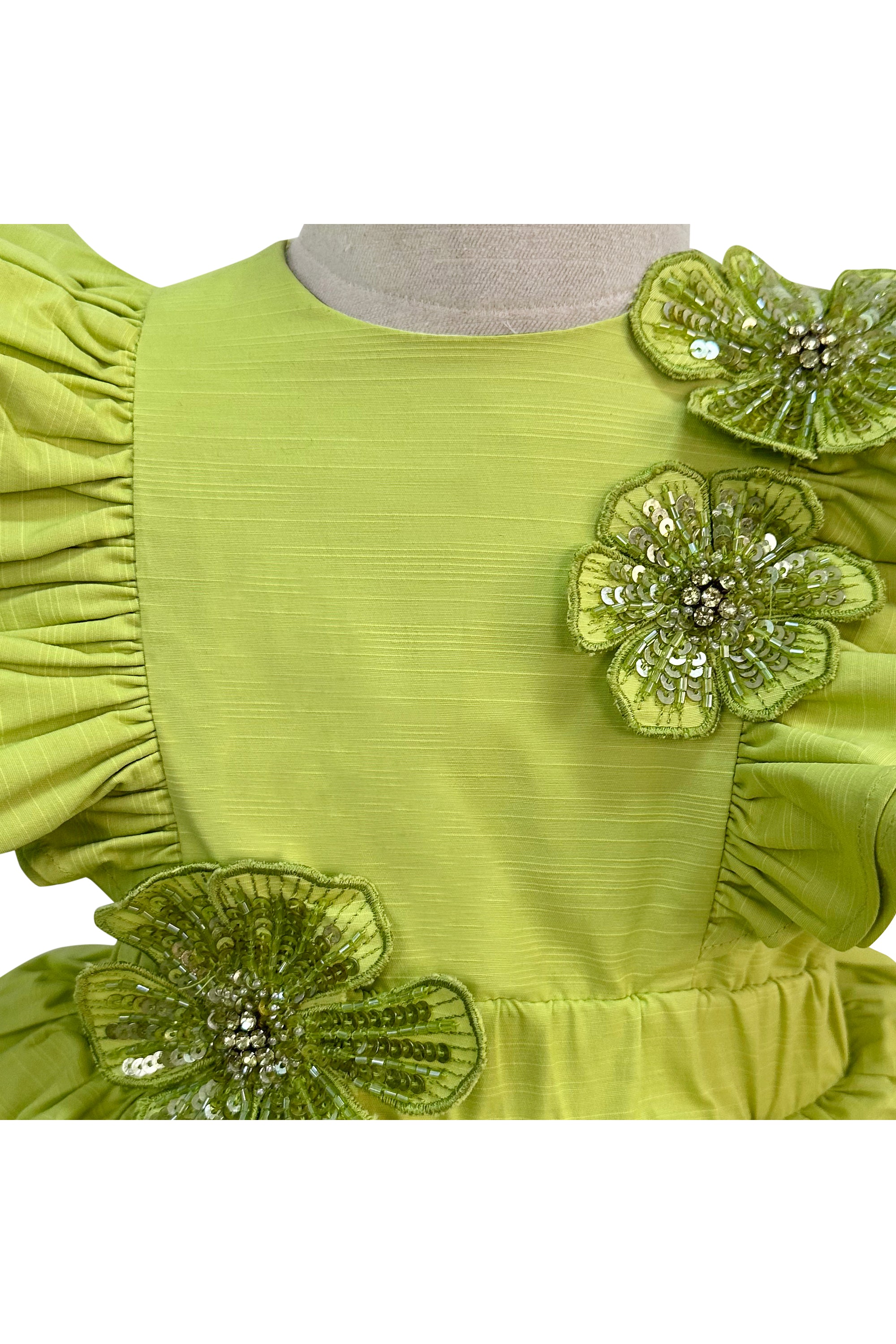 The Melody Dress (Lime Green)