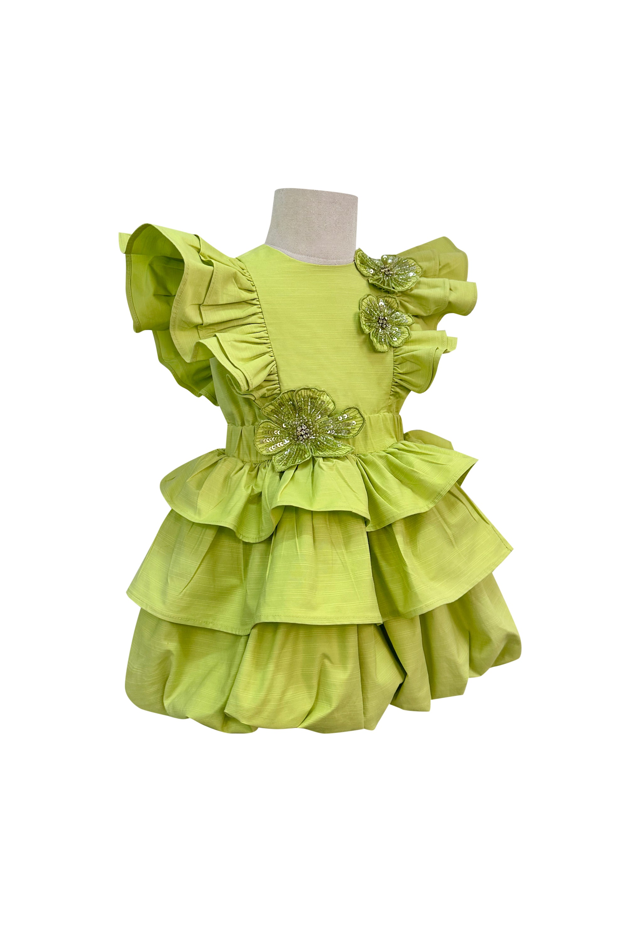 The Melody Dress (Lime Green)