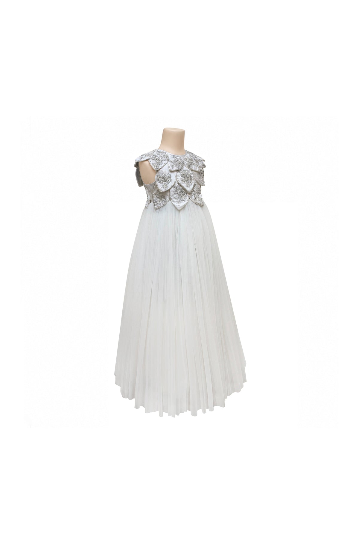The Coriselle Petal Gown (White)