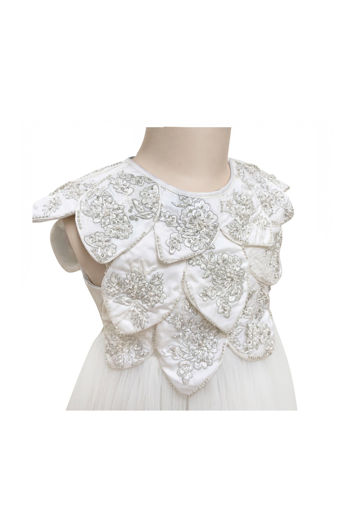 The Coriselle Petal Gown (White)