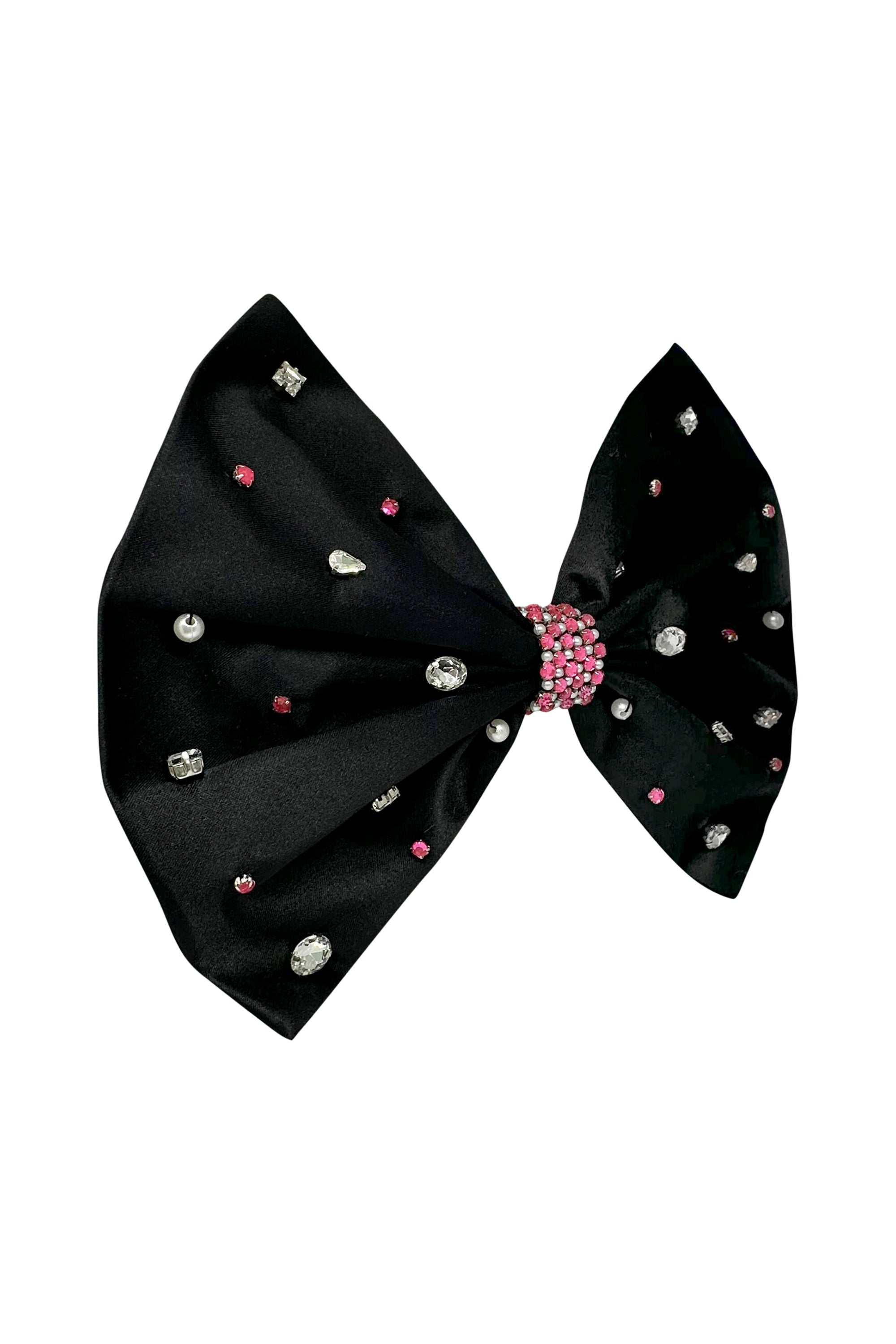 The Oversized Satin Bow Clip