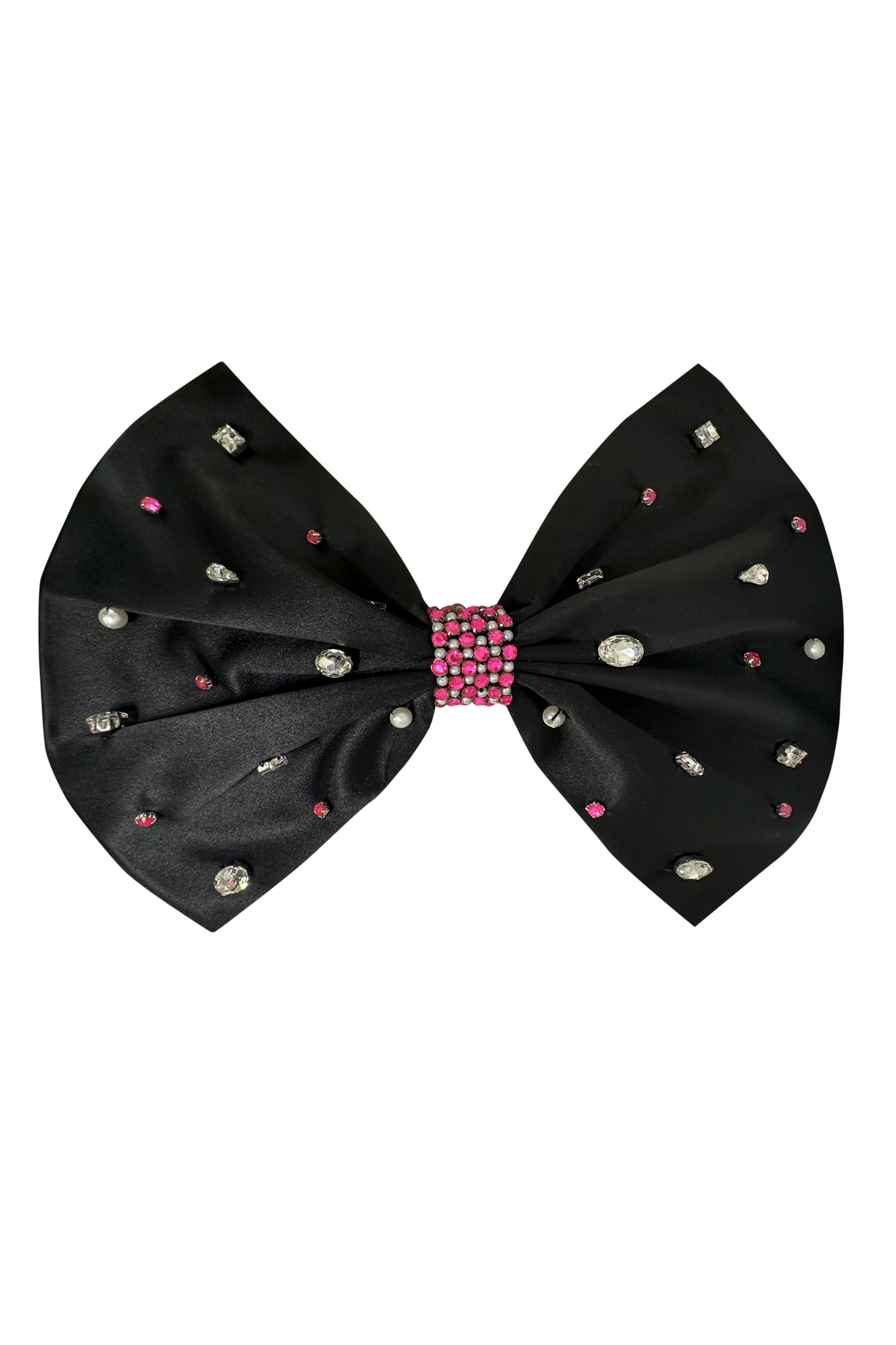 The Oversized Satin Bow Clip