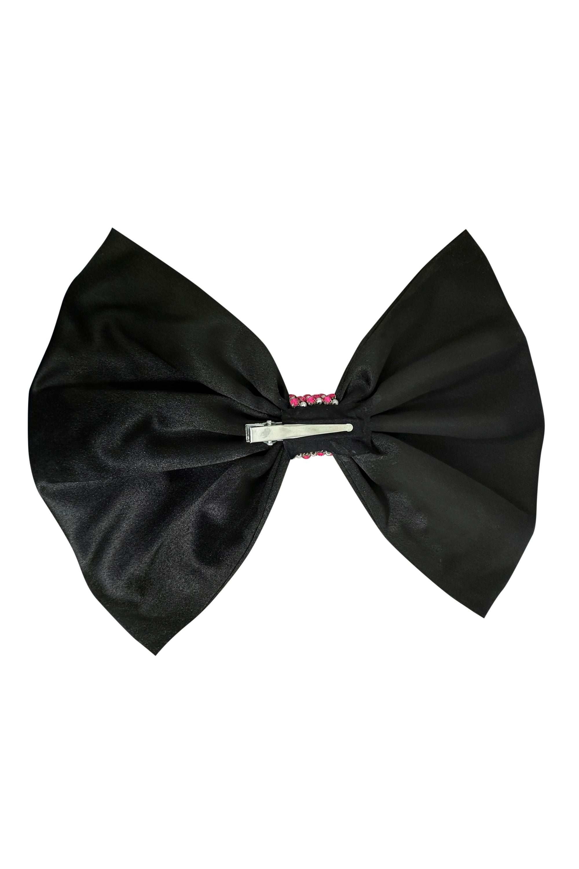 The Oversized Satin Bow Clip