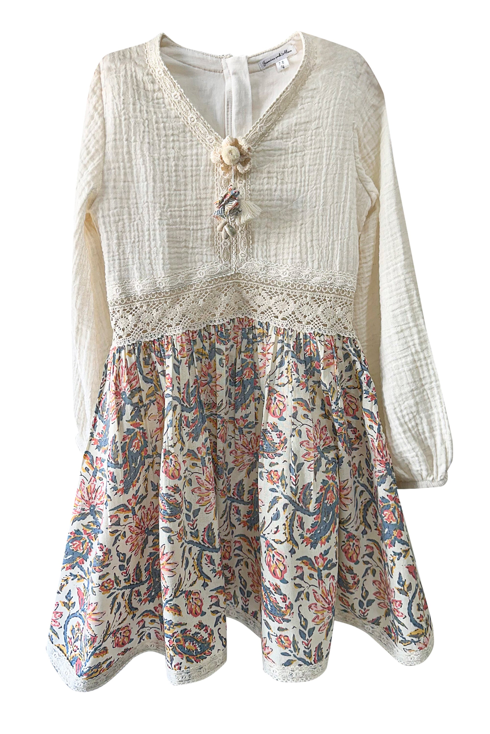 Printed Skirt Cotton Dress