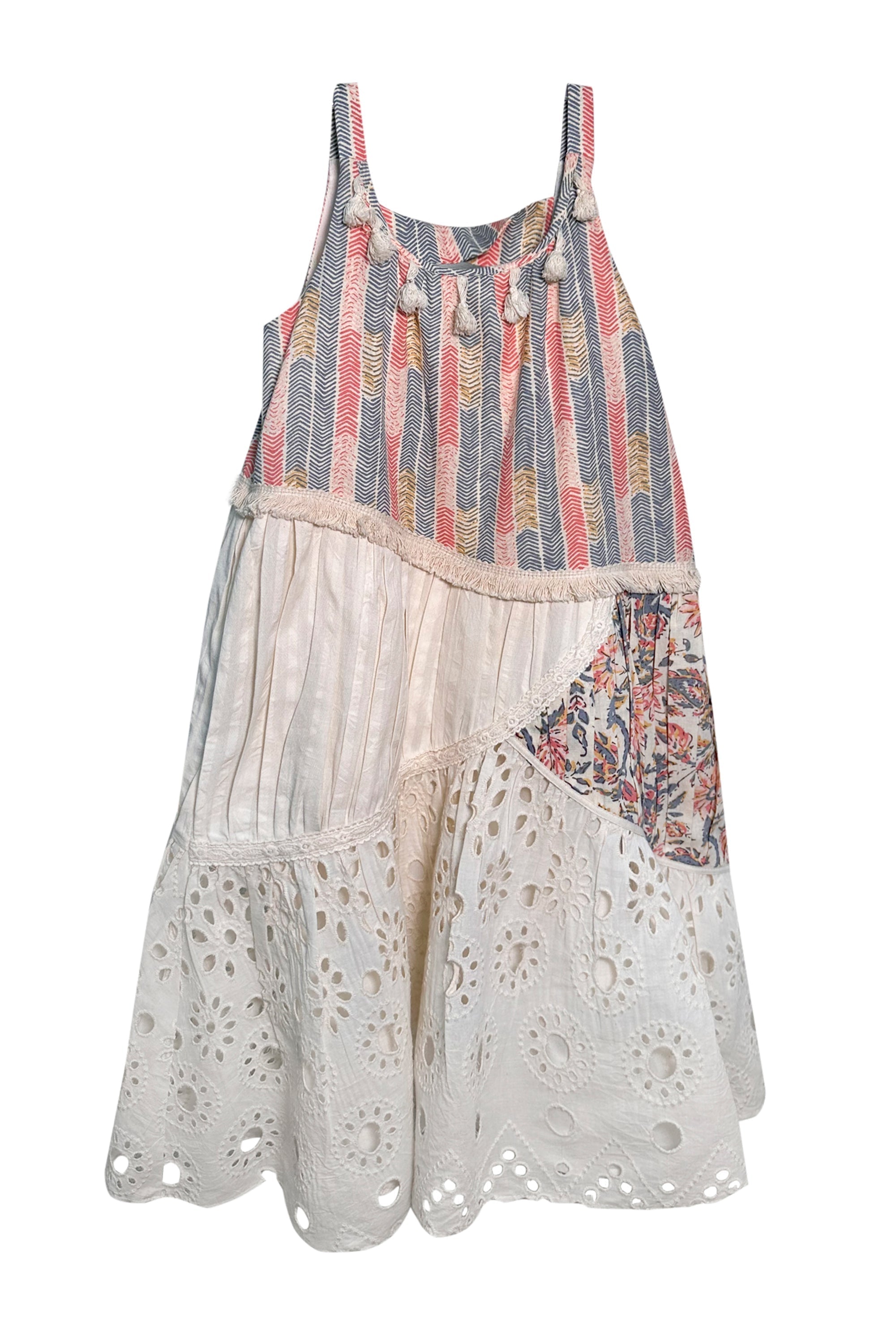 Sleeveless Printed Cotton Dress