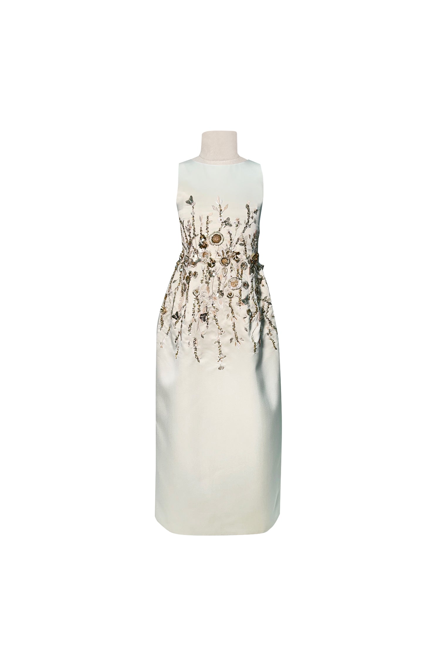 The Celestia Gold Long Dress