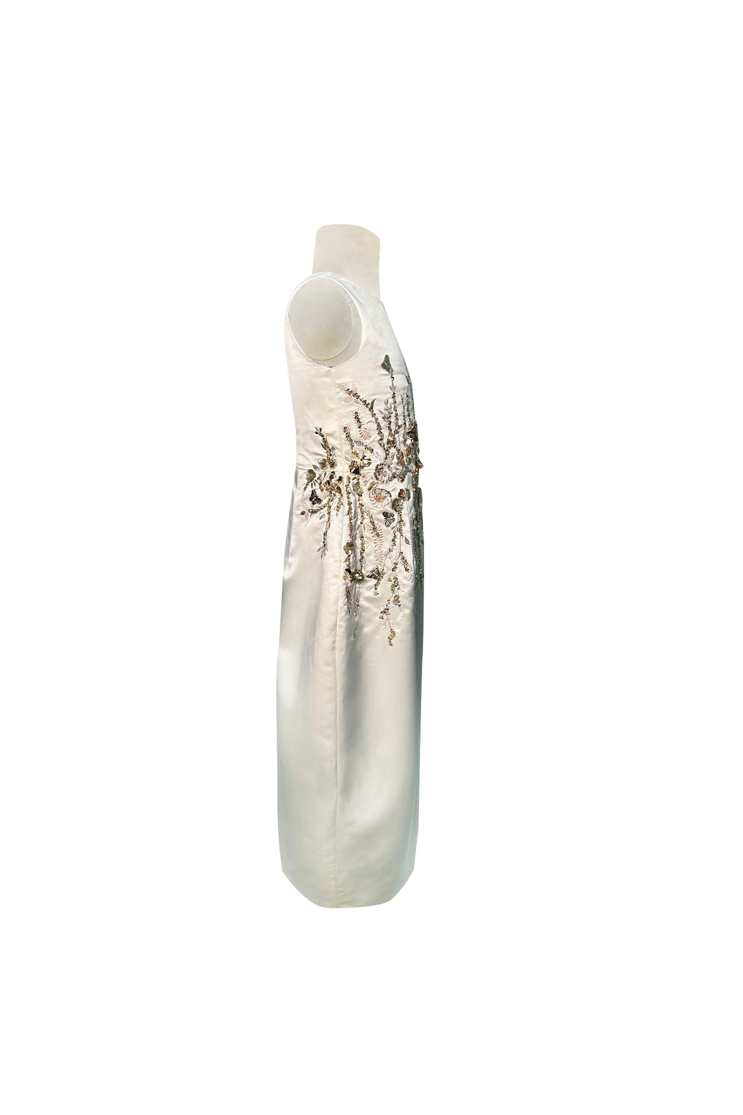 The Celestia Gold Long Dress