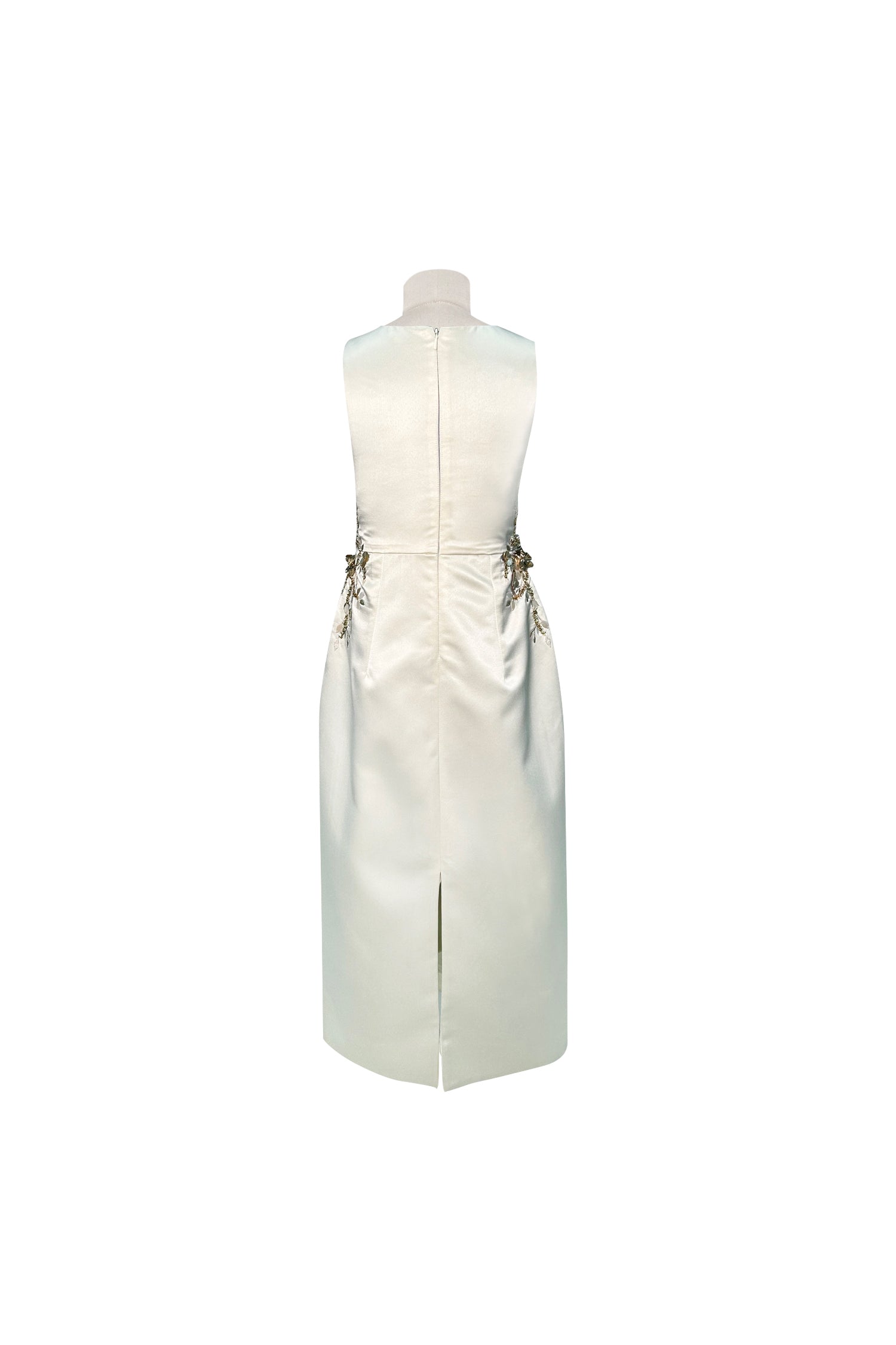 The Celestia Gold Long Dress