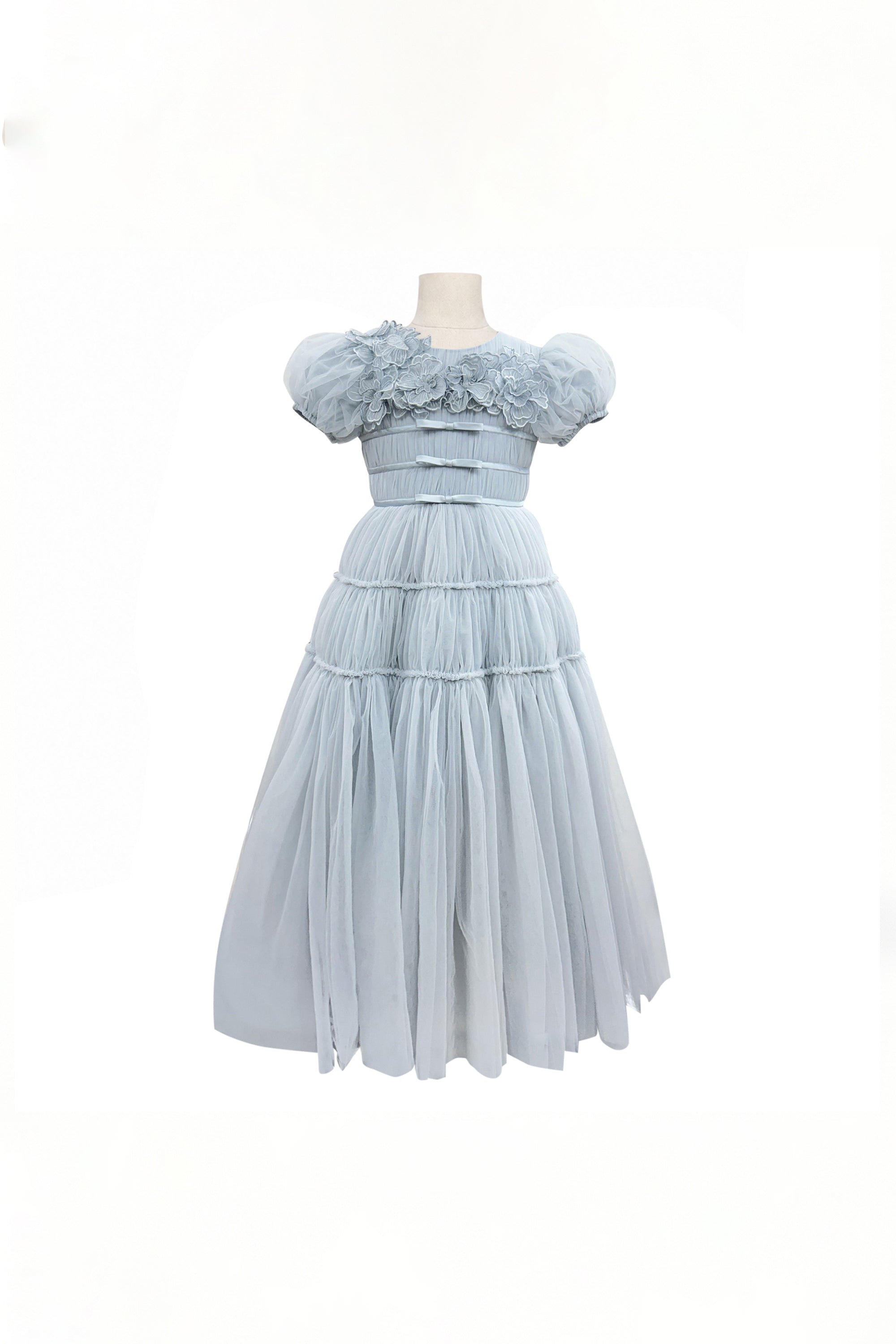 The Paula Tulle Gown (Powder Blue)