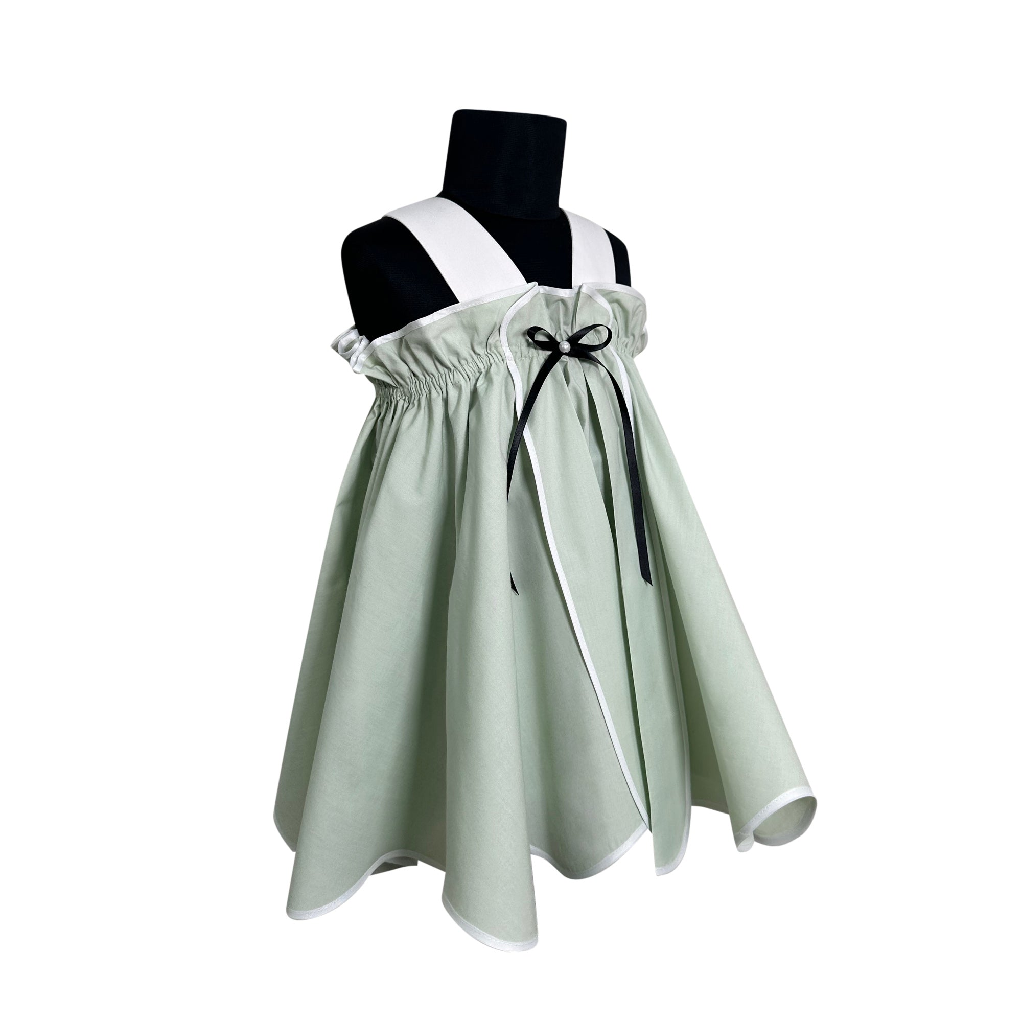 The Krysta Cotton Dress (Green)
