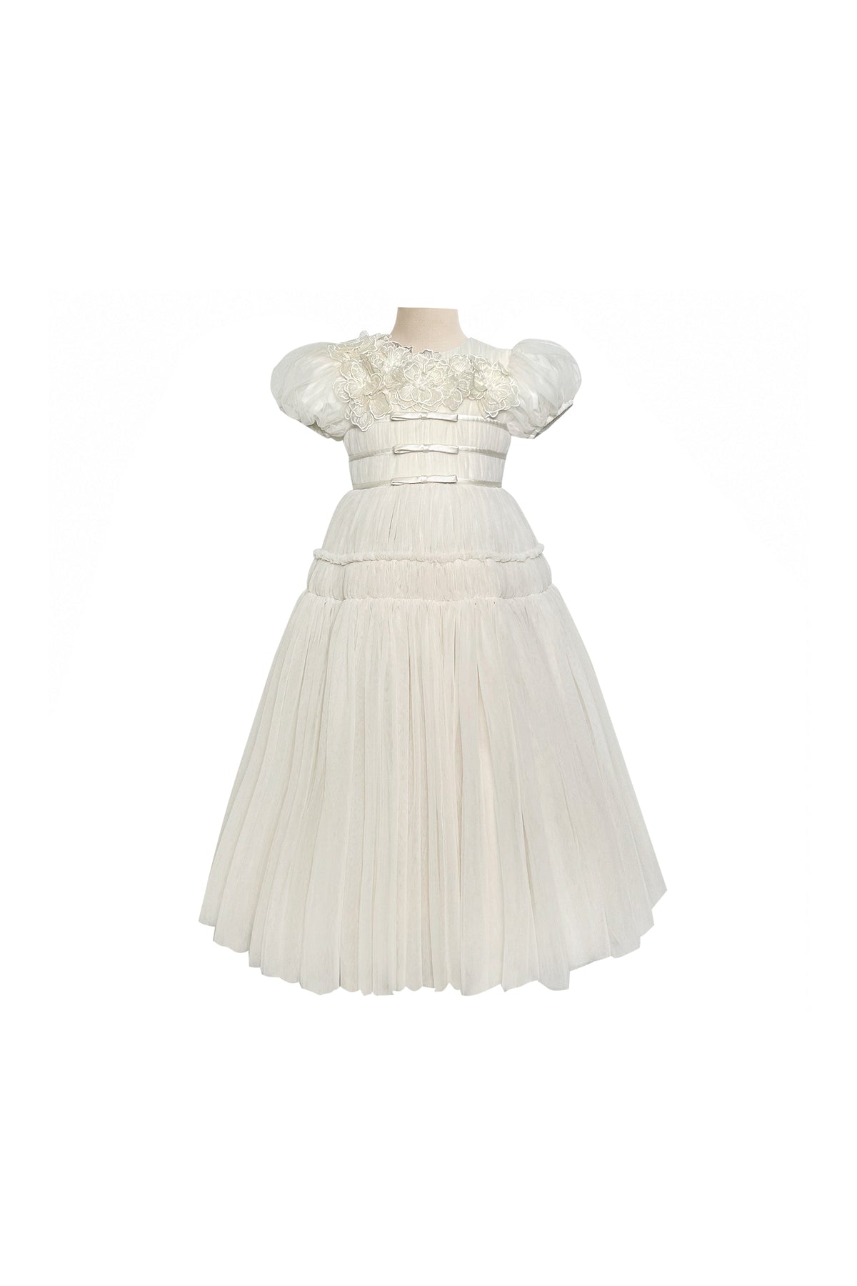 The Paula Tulle Gown (Off-White)