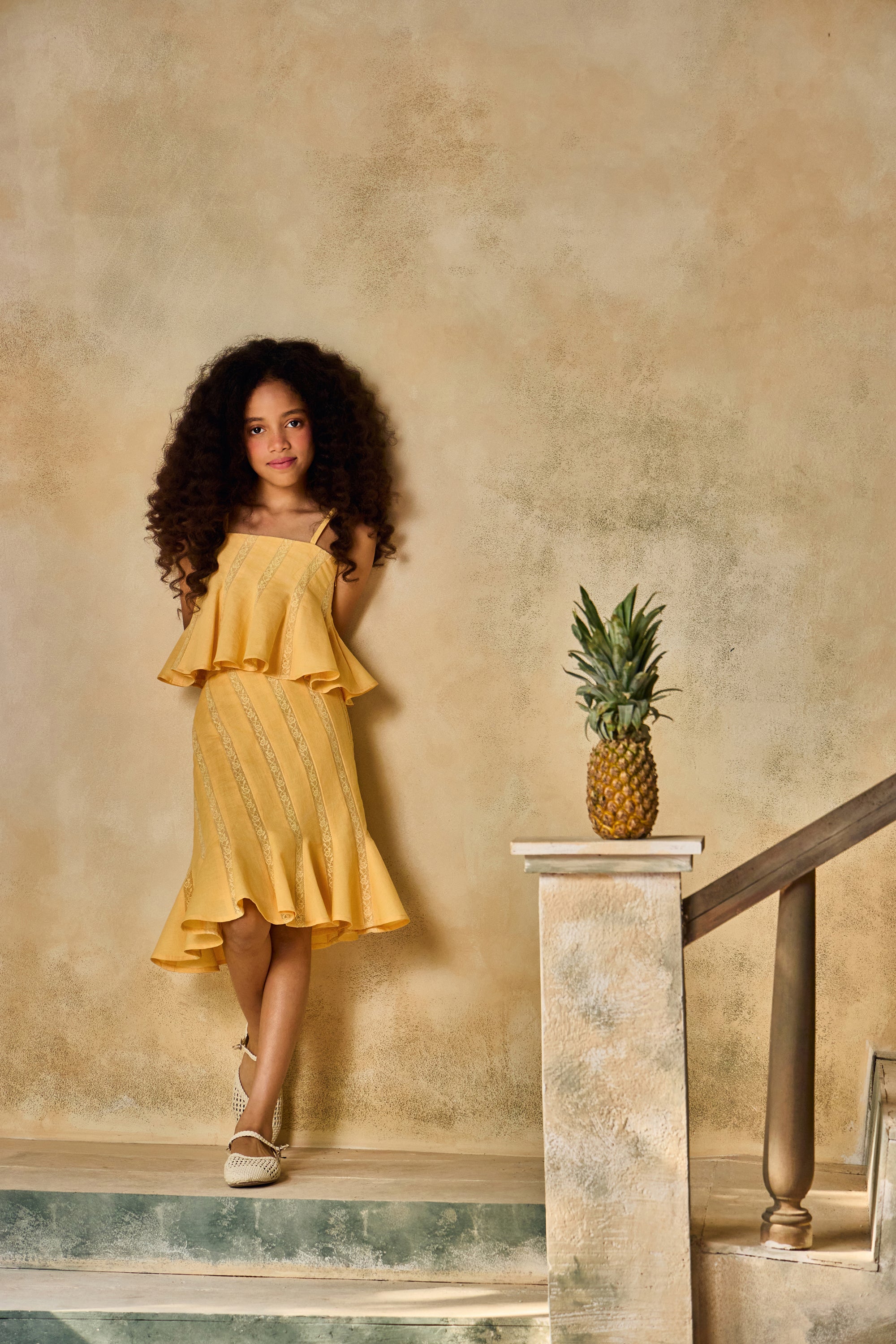 Marigold Lace Skirt & Top Set (Set of 2)
