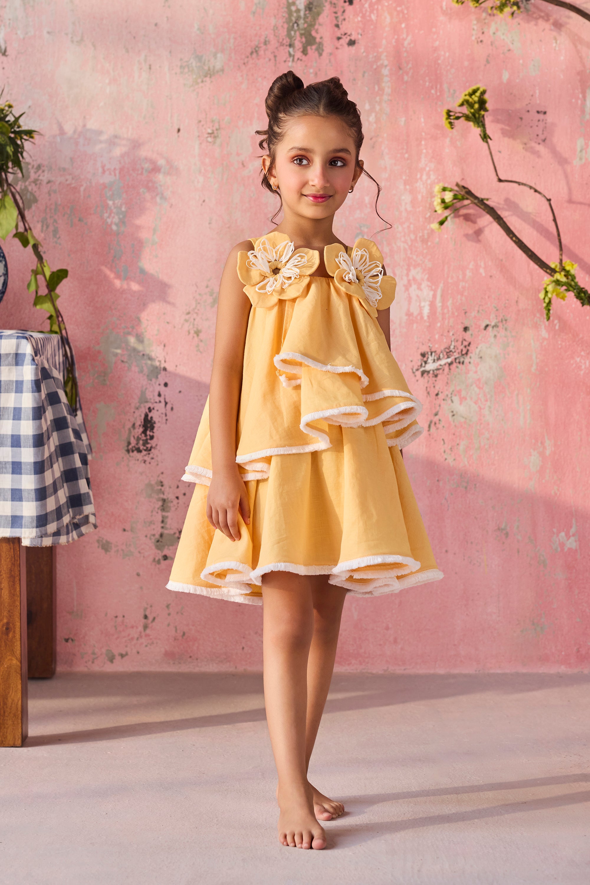 Floreana Orange Dress