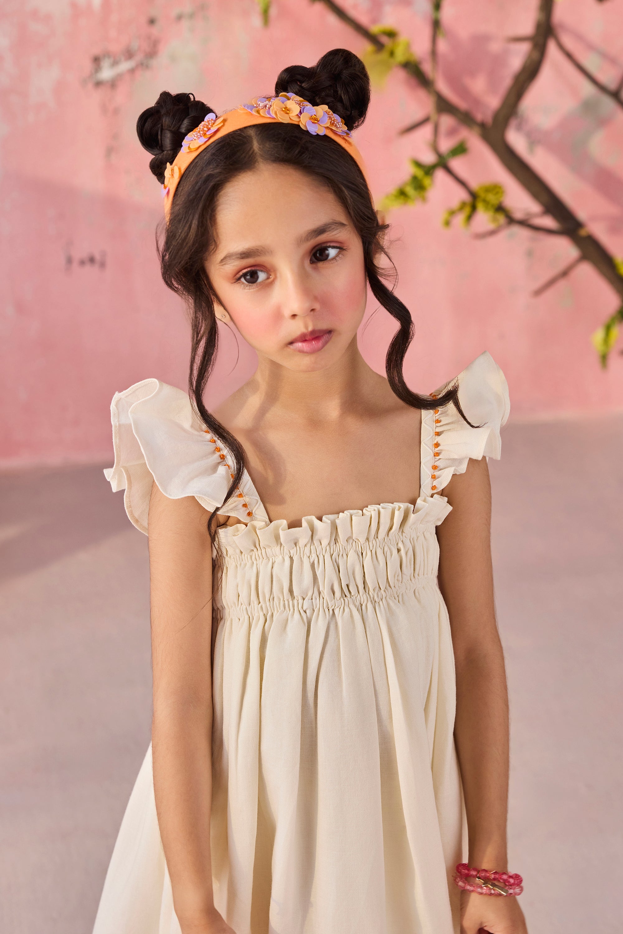 Apricot Eyelet Maxi