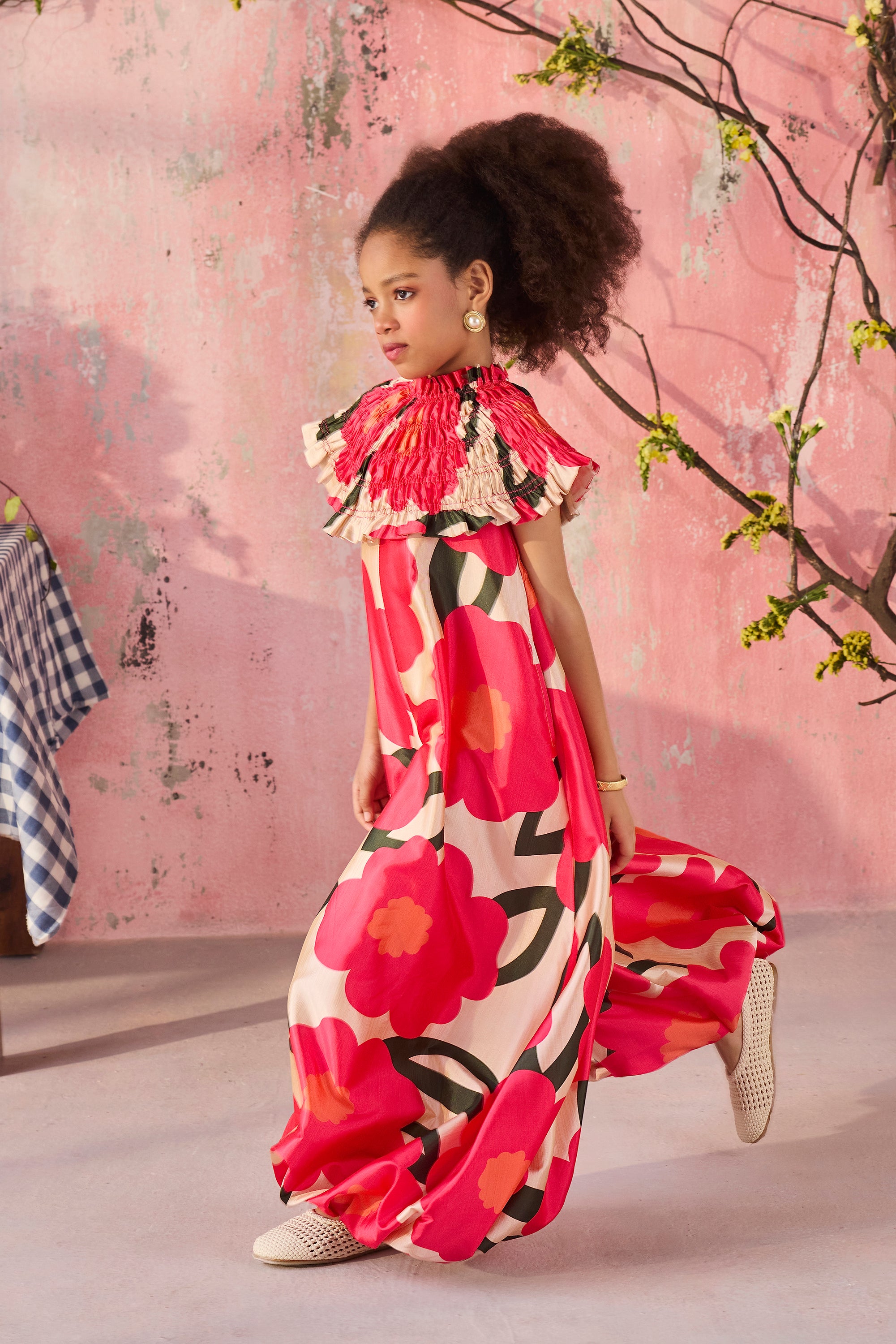 Roselle Jumpsuit with Cape