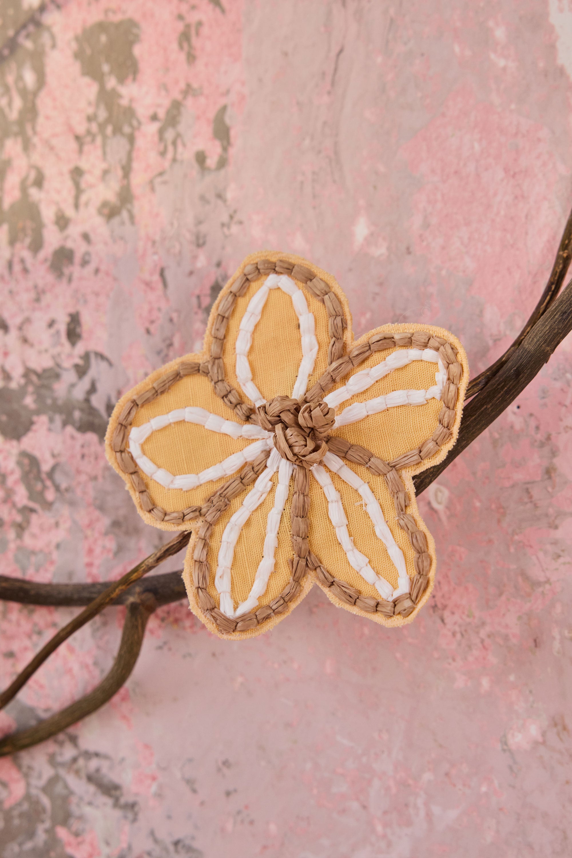Sunpetal Embroidered Clip