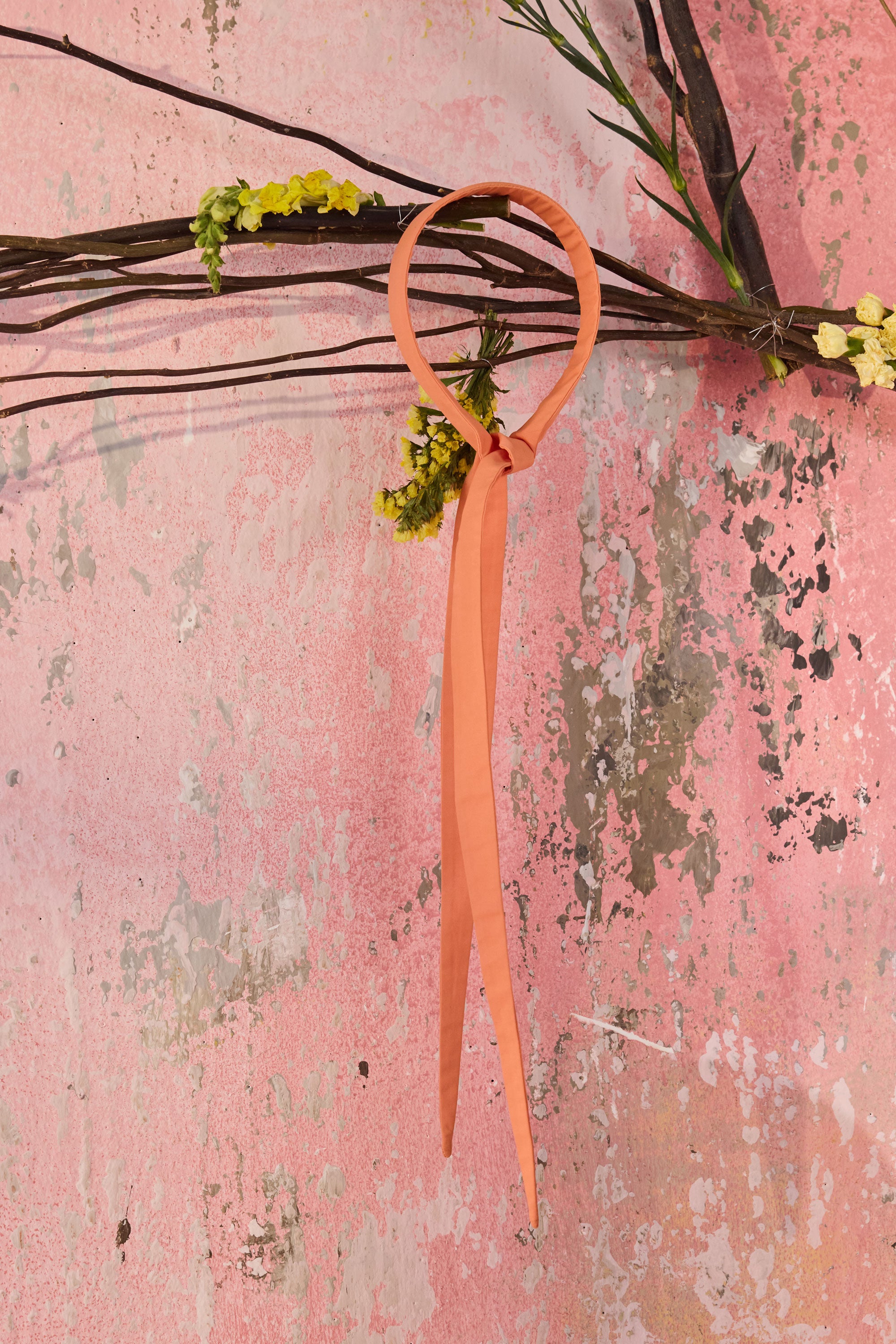 Orange Tie Hairband
