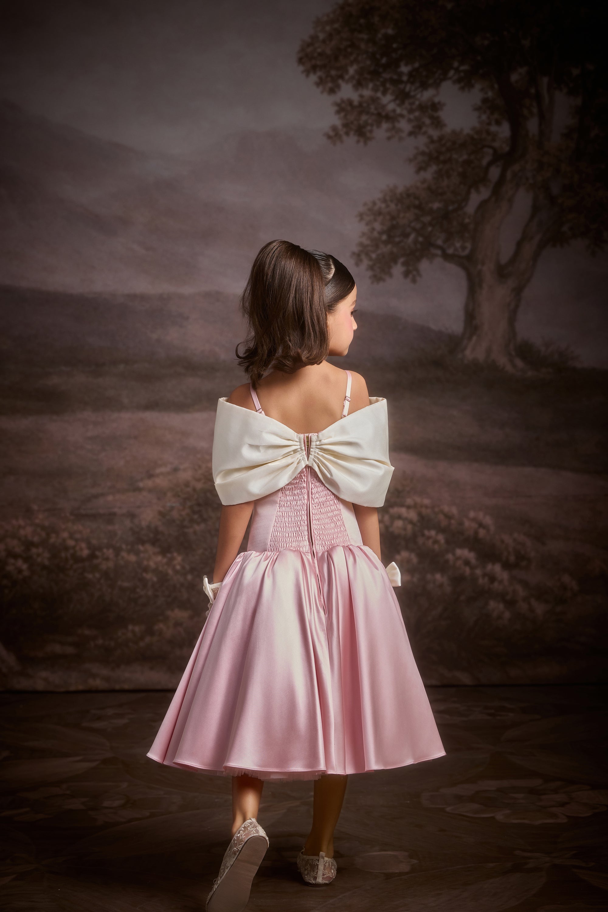 The Pink Satin Sweetheart Dress