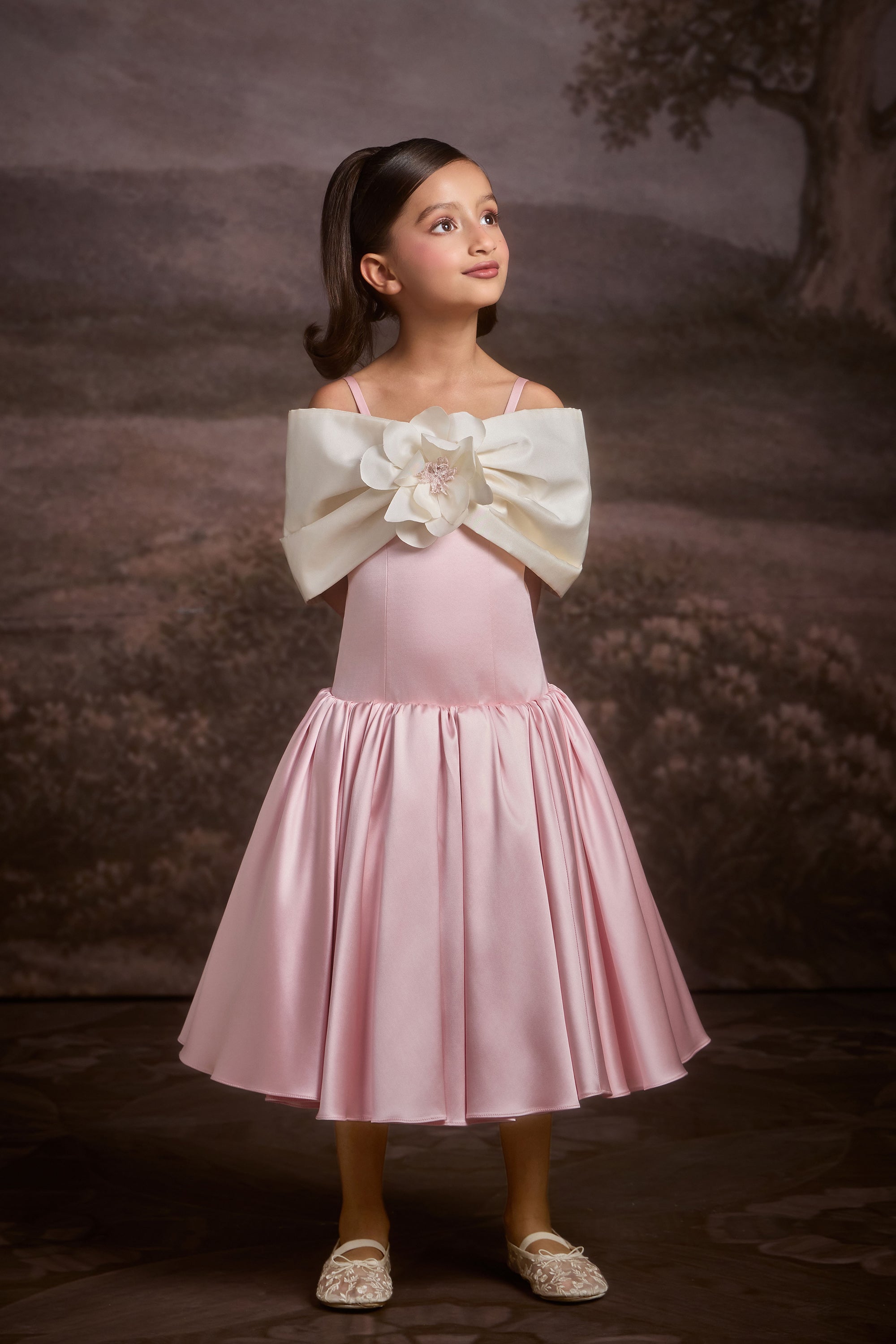 The Pink Satin Sweetheart Dress