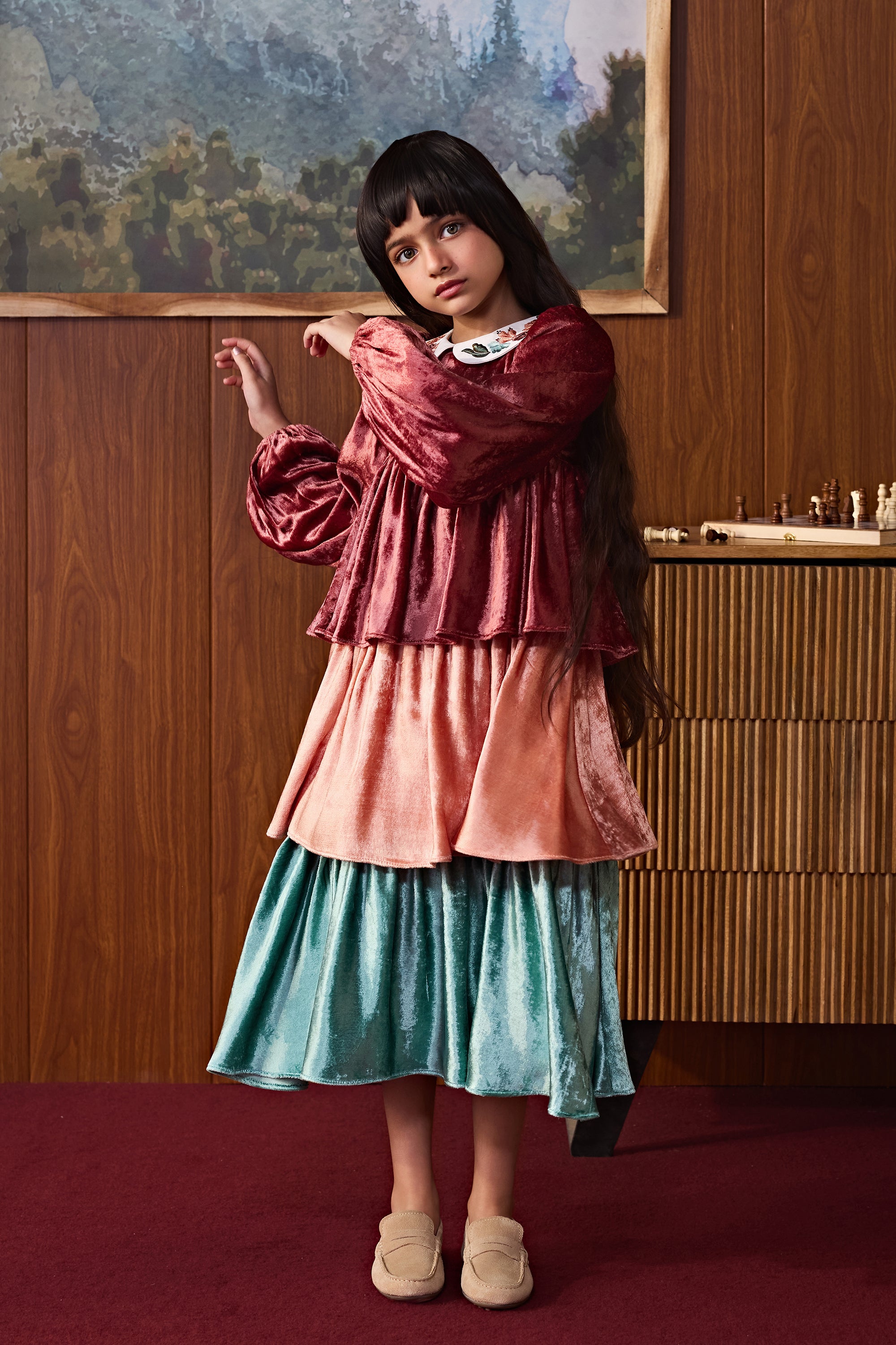 Juvela Tier Midi Dress