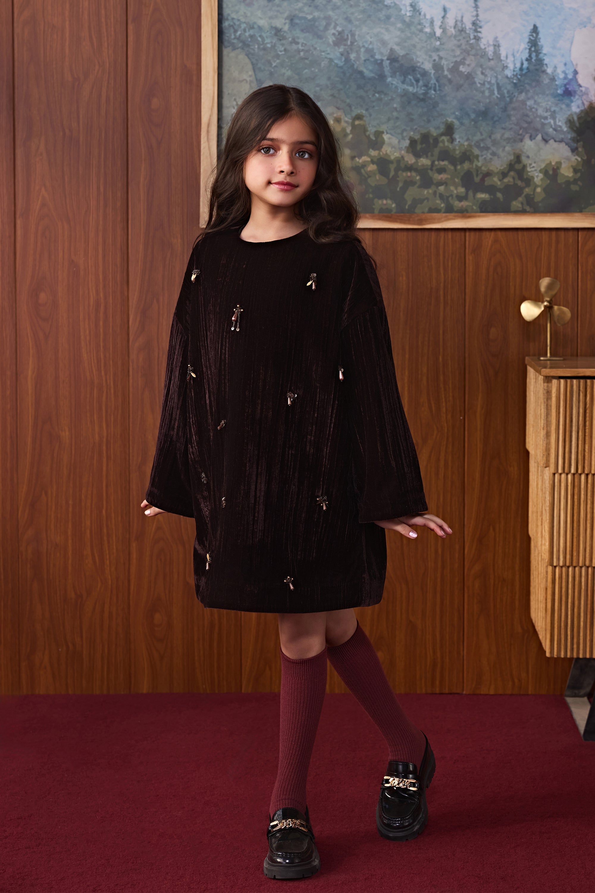 Cocoa Velvet Tunic
