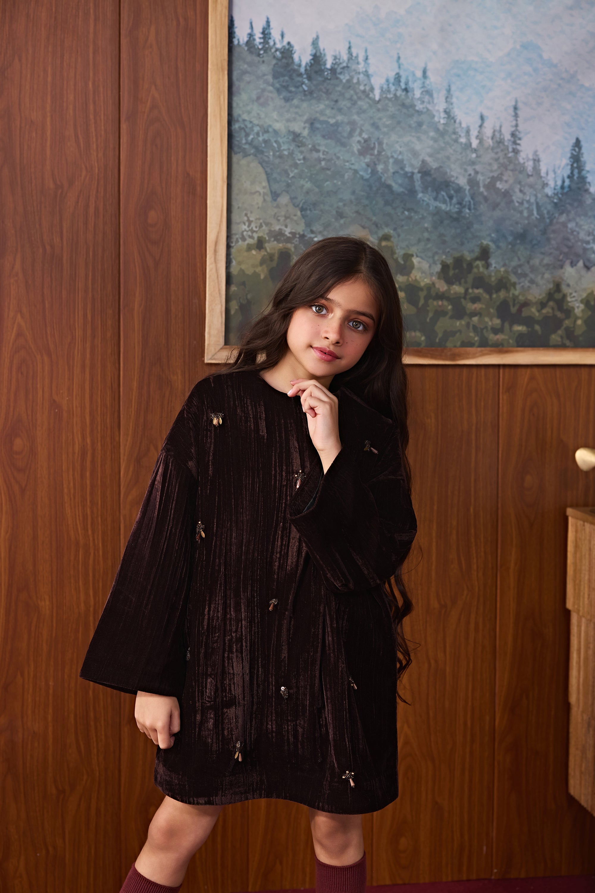 Cocoa Velvet Tunic