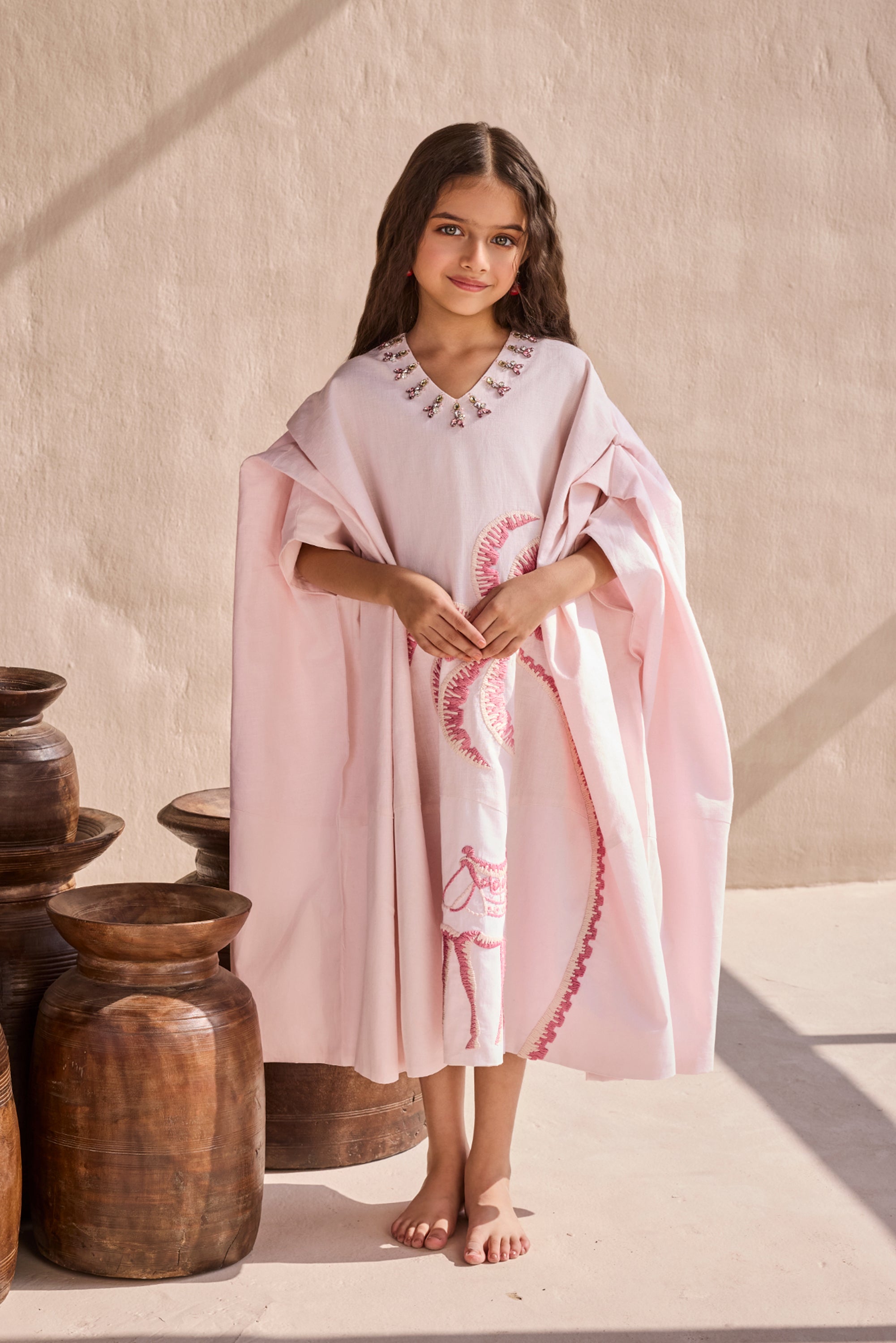 The Pink Desert Kaftan Dress