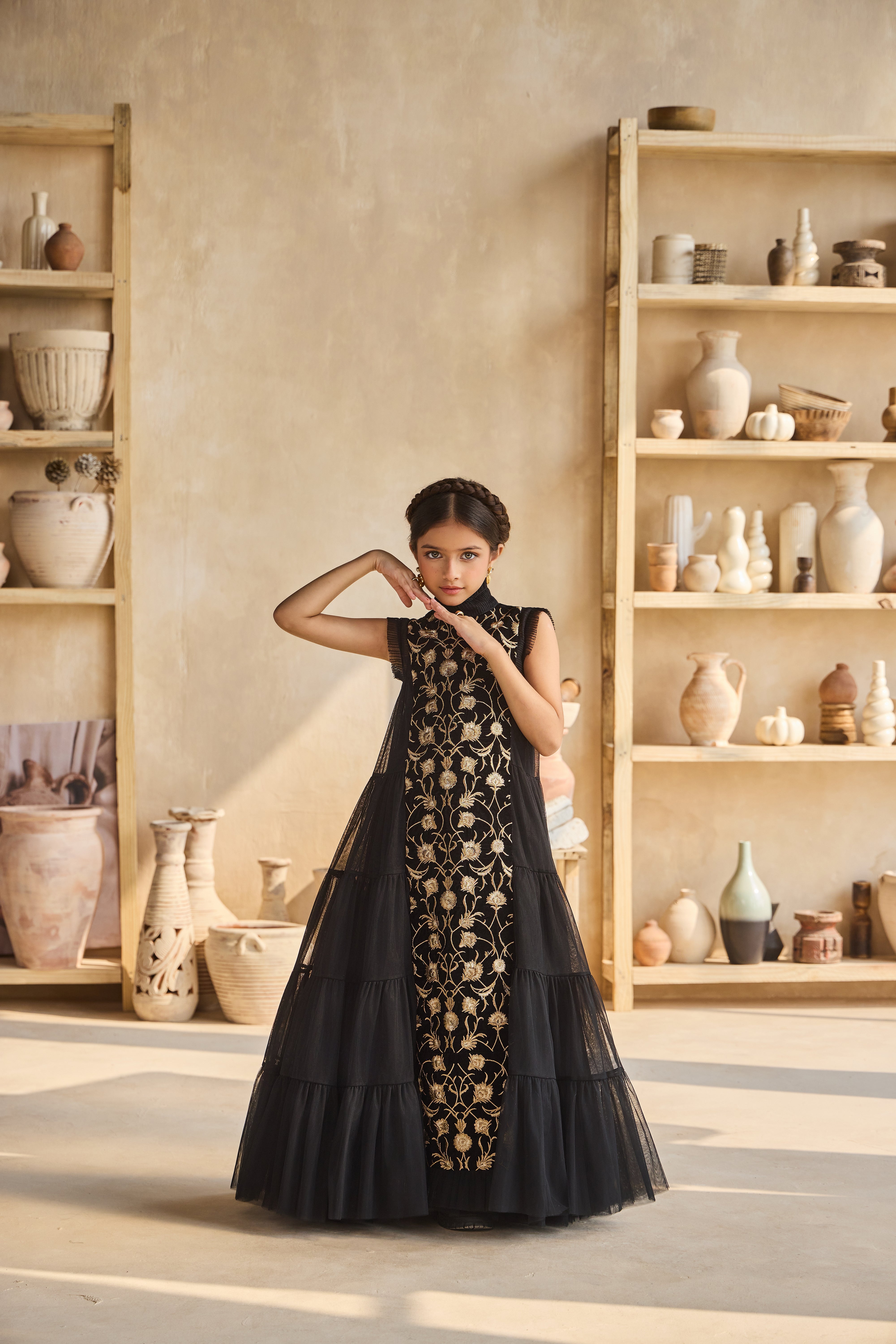 Zofia Velvet Tulle Dress