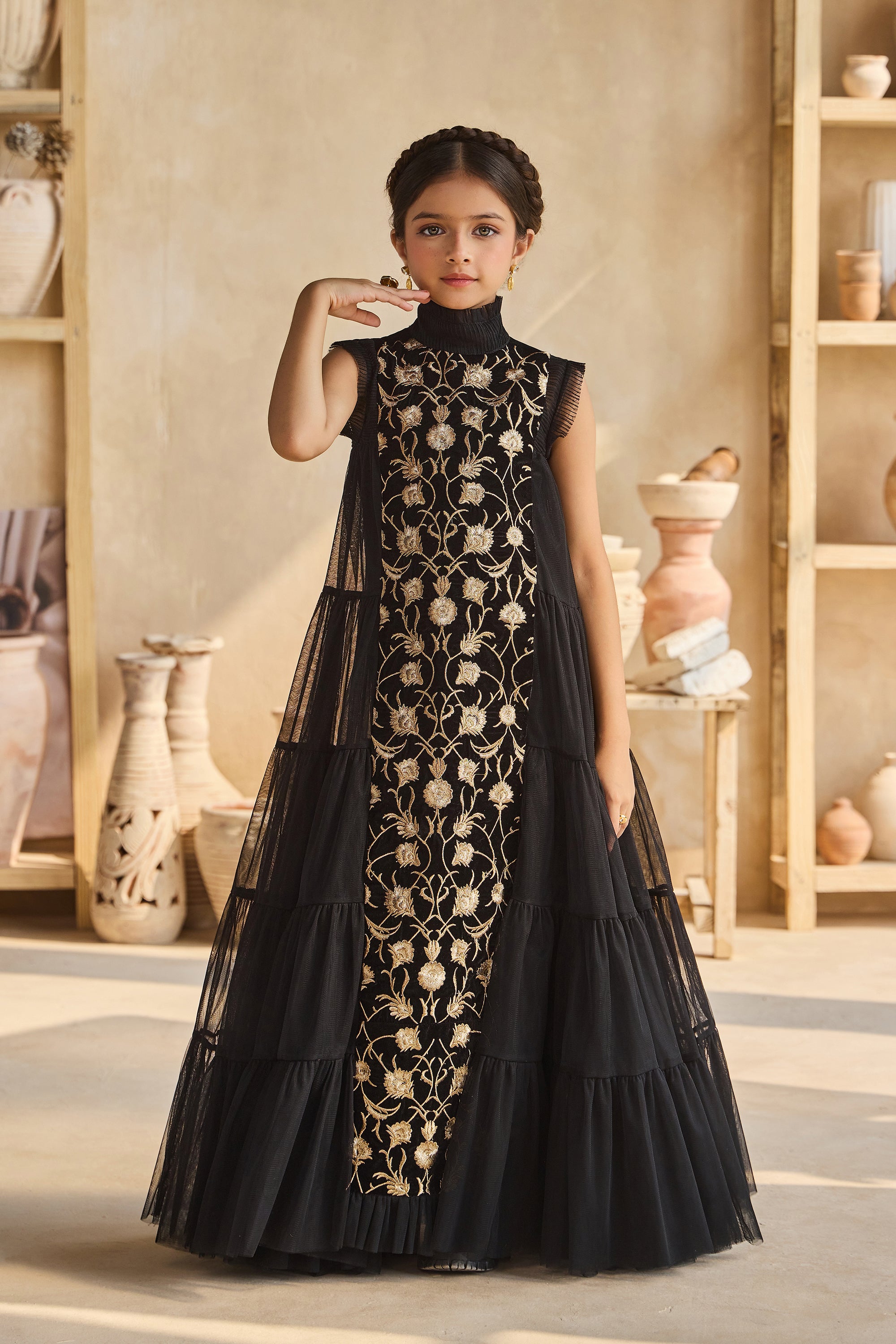 Zofia Velvet Tulle Dress