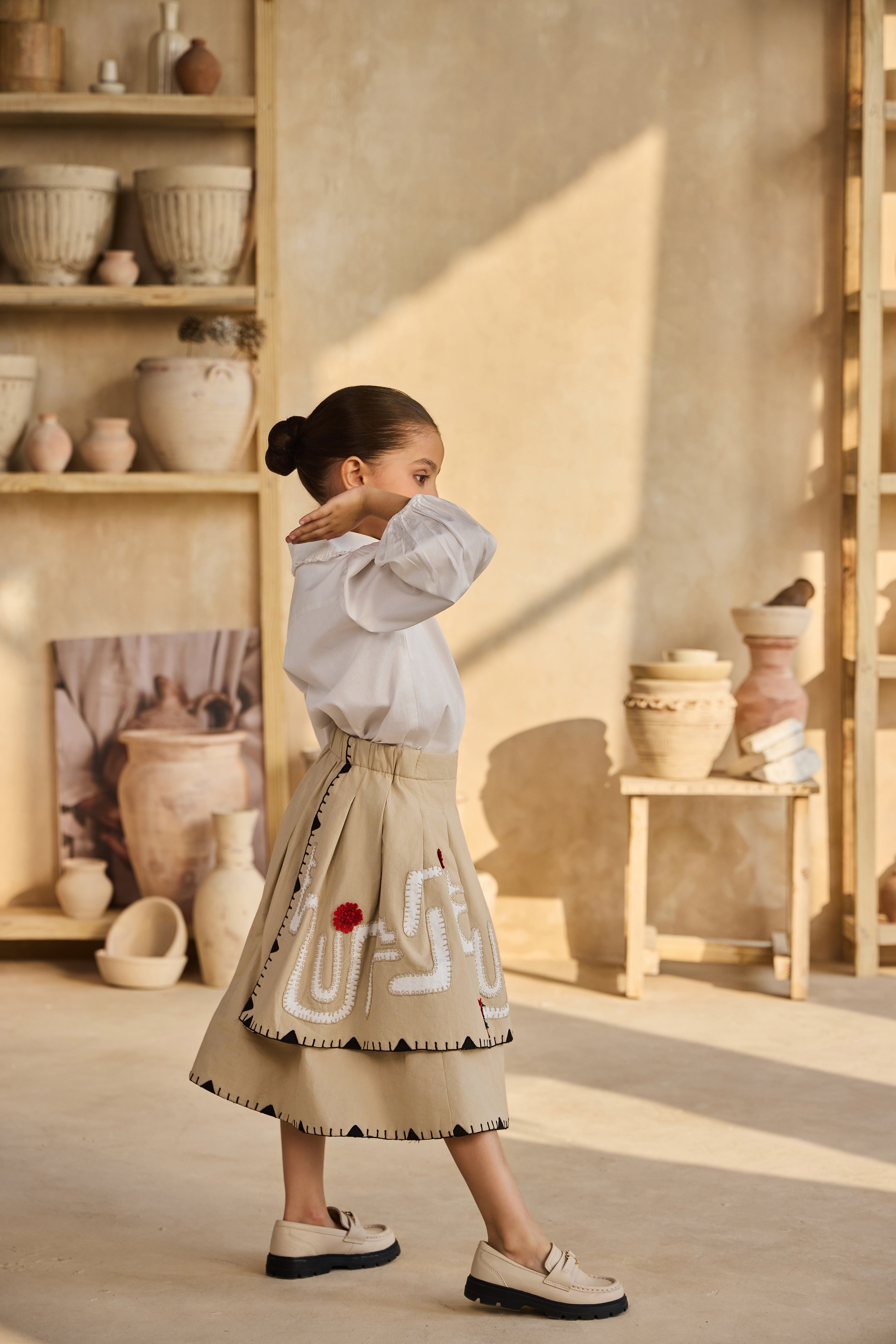 Juniper Skirt with Alaia Full Sleeves Shirt (Set of 2)