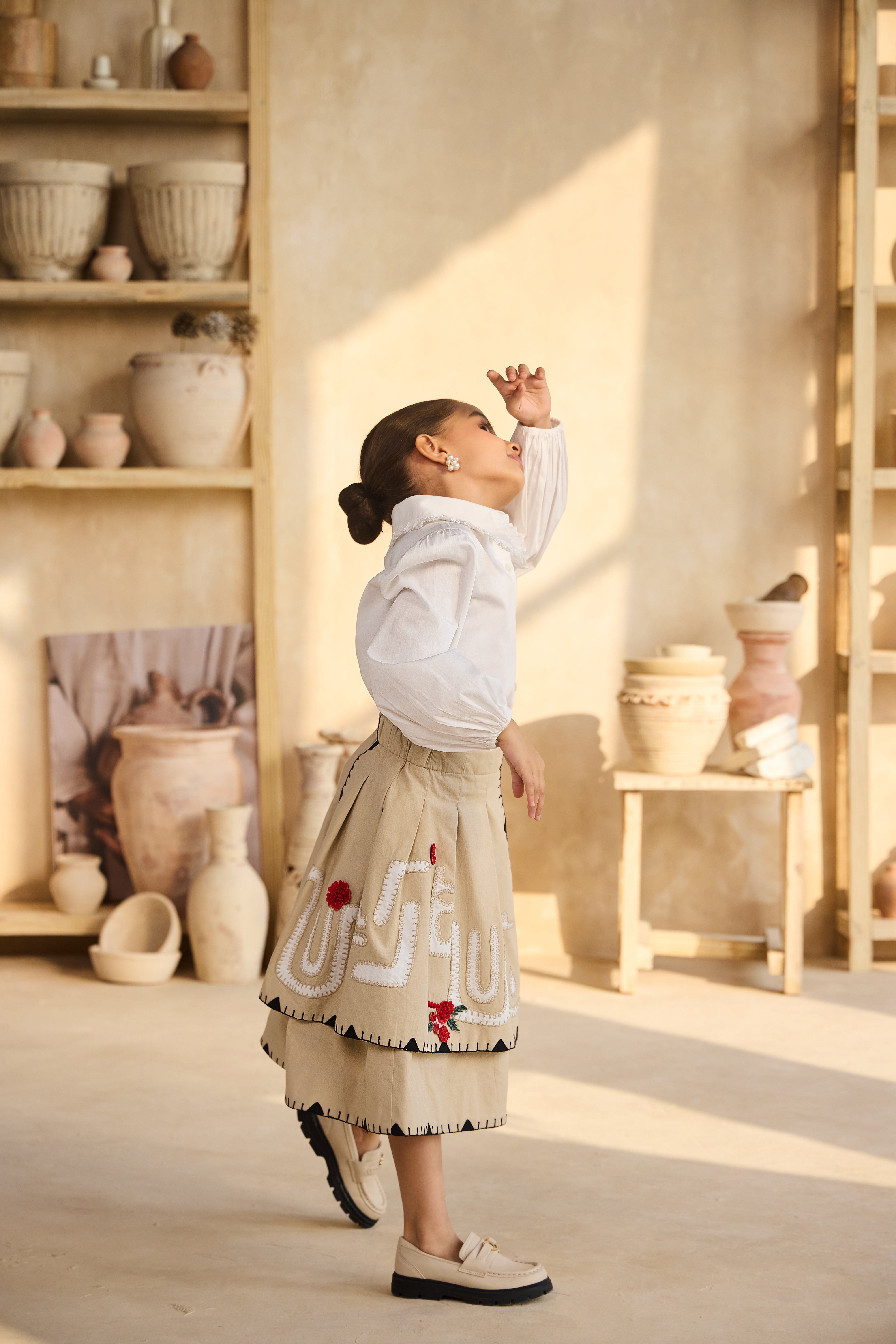 Juniper Skirt with Alaia Full Sleeves Shirt (Set of 2)