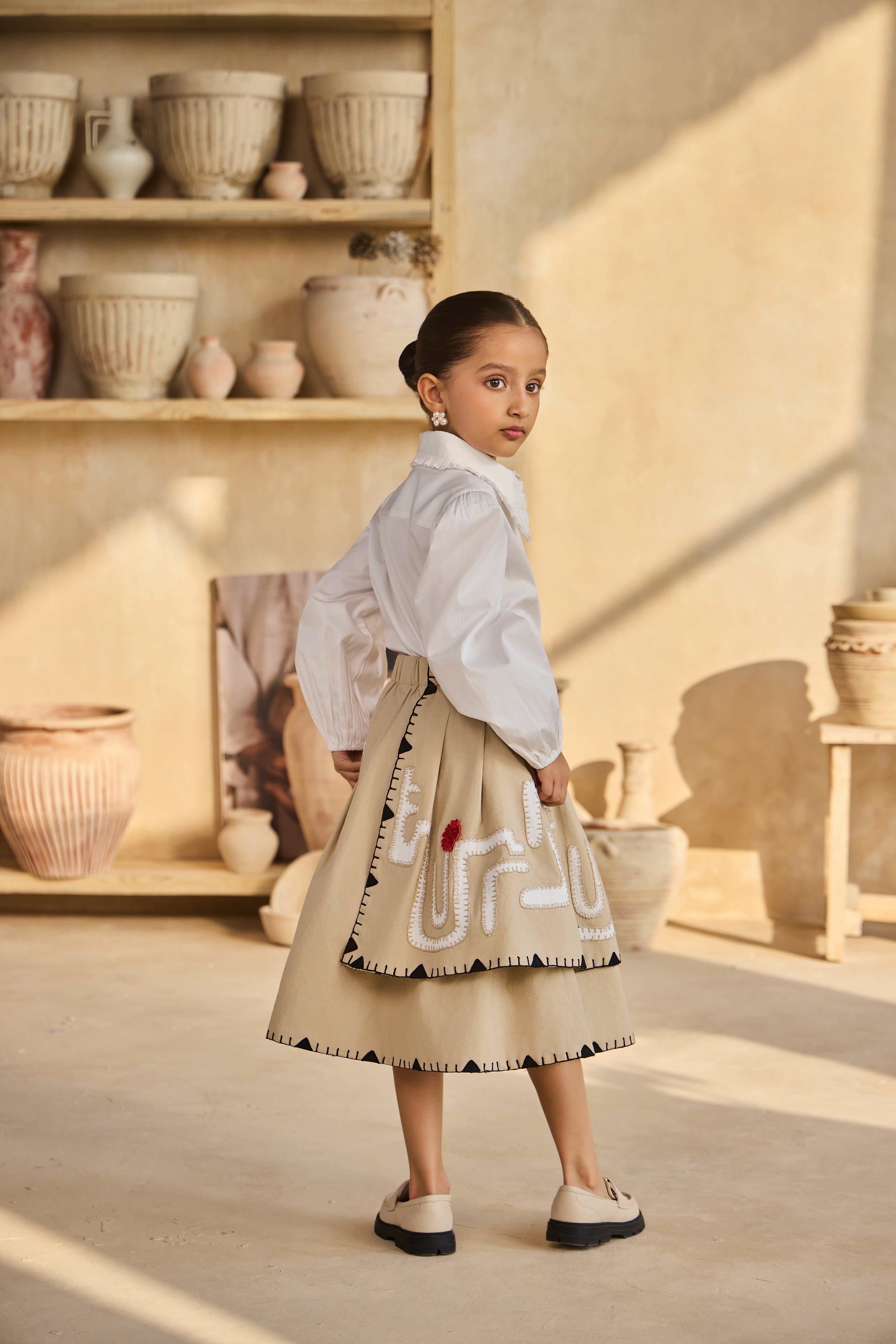 Juniper Skirt with Alaia Full Sleeves Shirt (Set of 2)