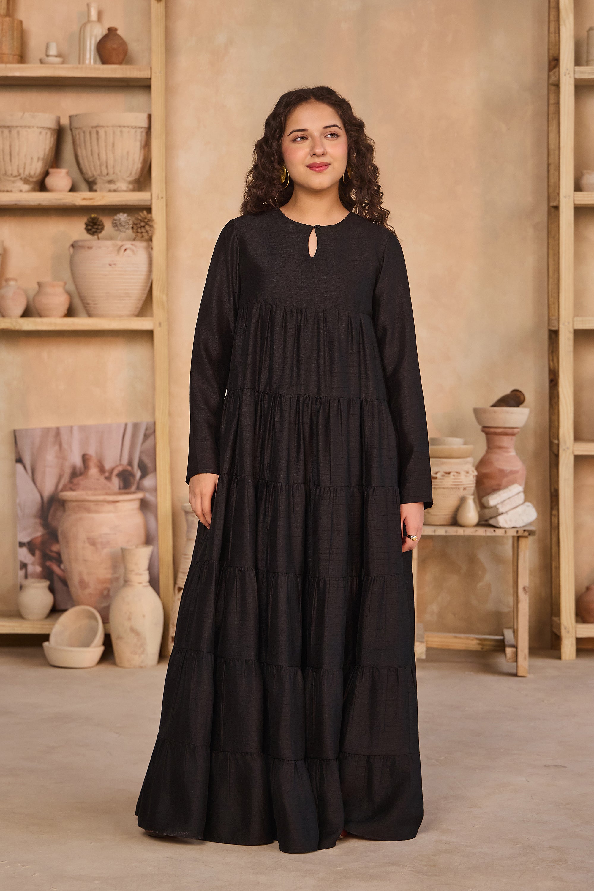 Laiba Black Jalabiya