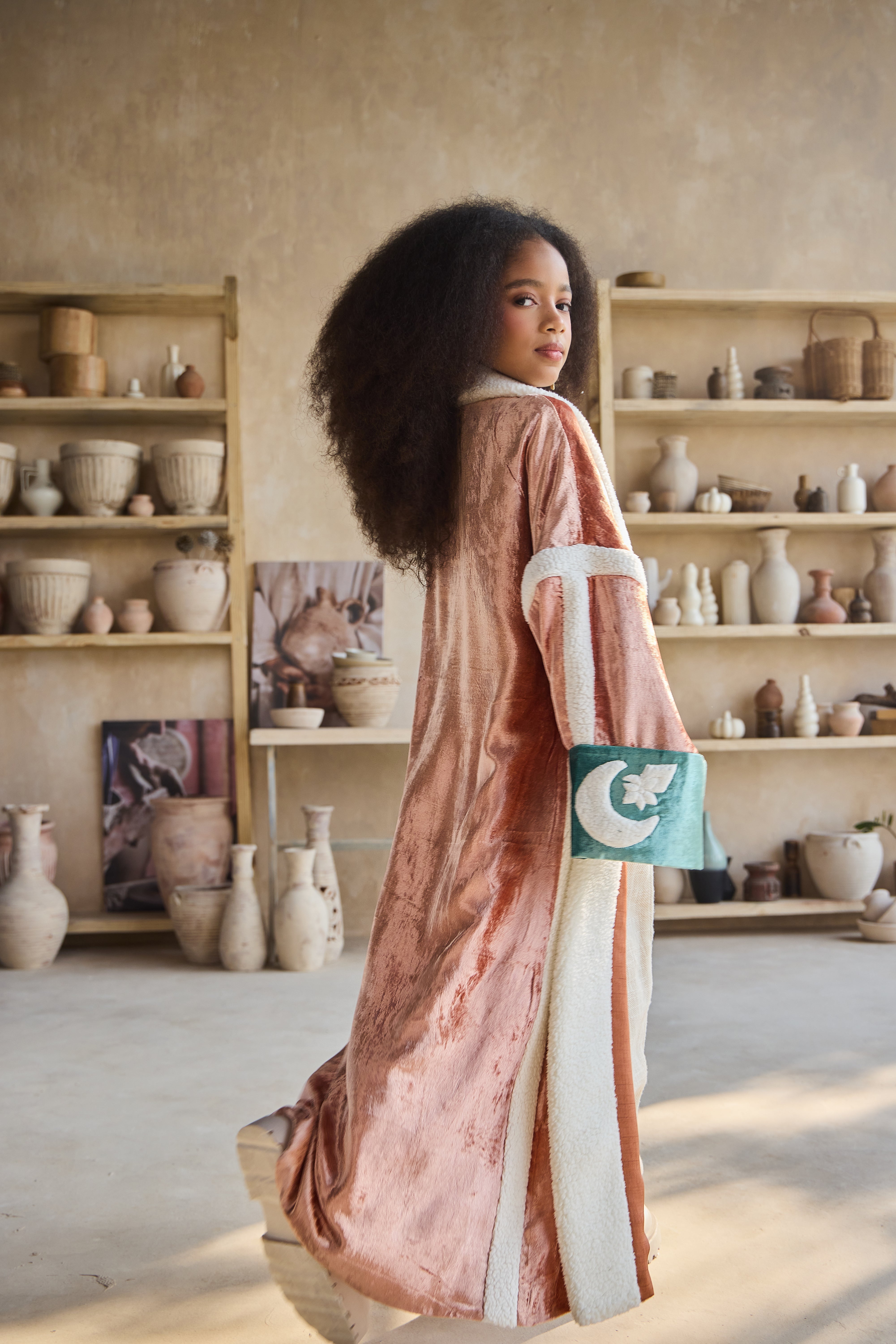 Dinara Velvet Cape with Arwa Jumpsuit (Set of 2)