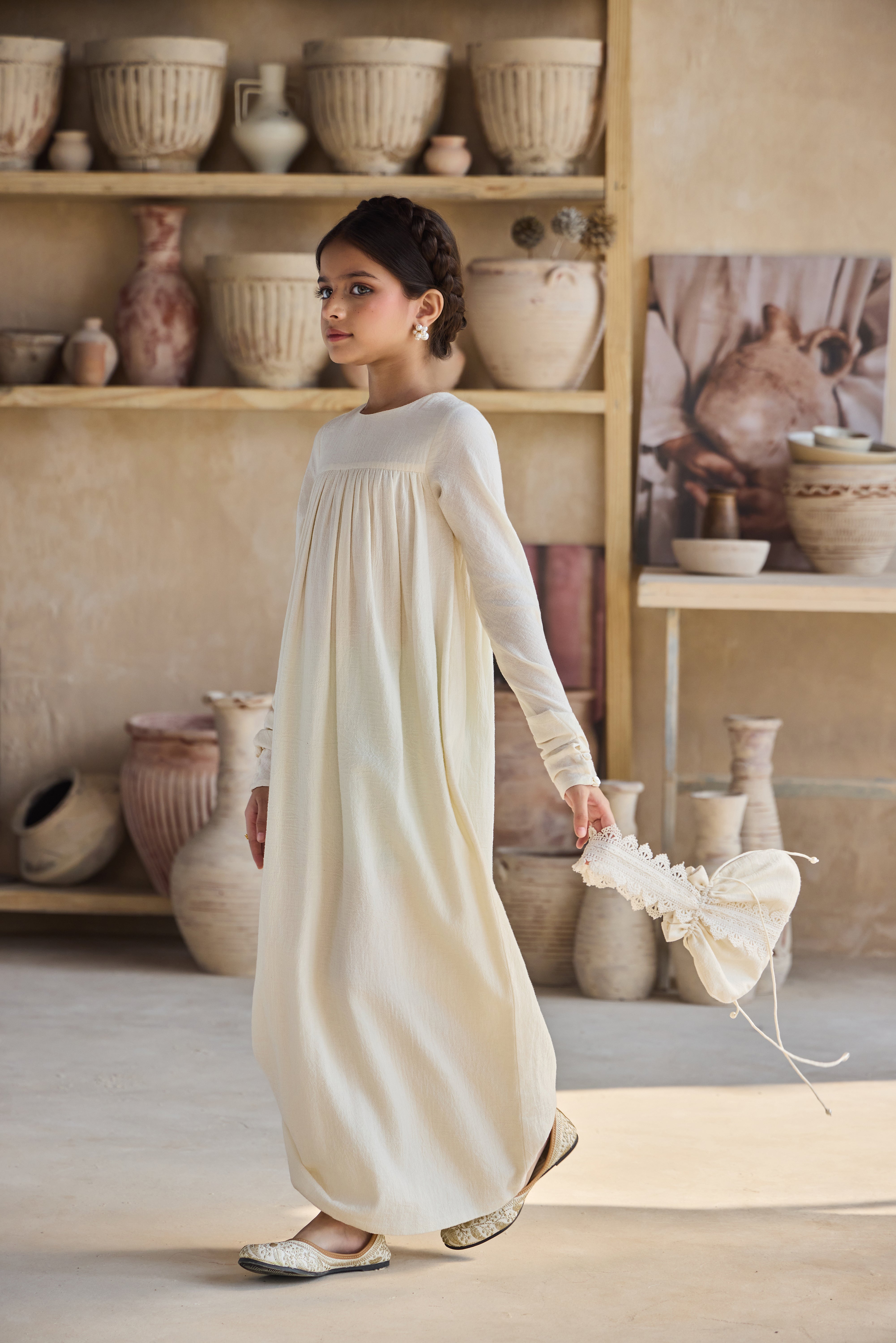 Ayami Off-White Dress