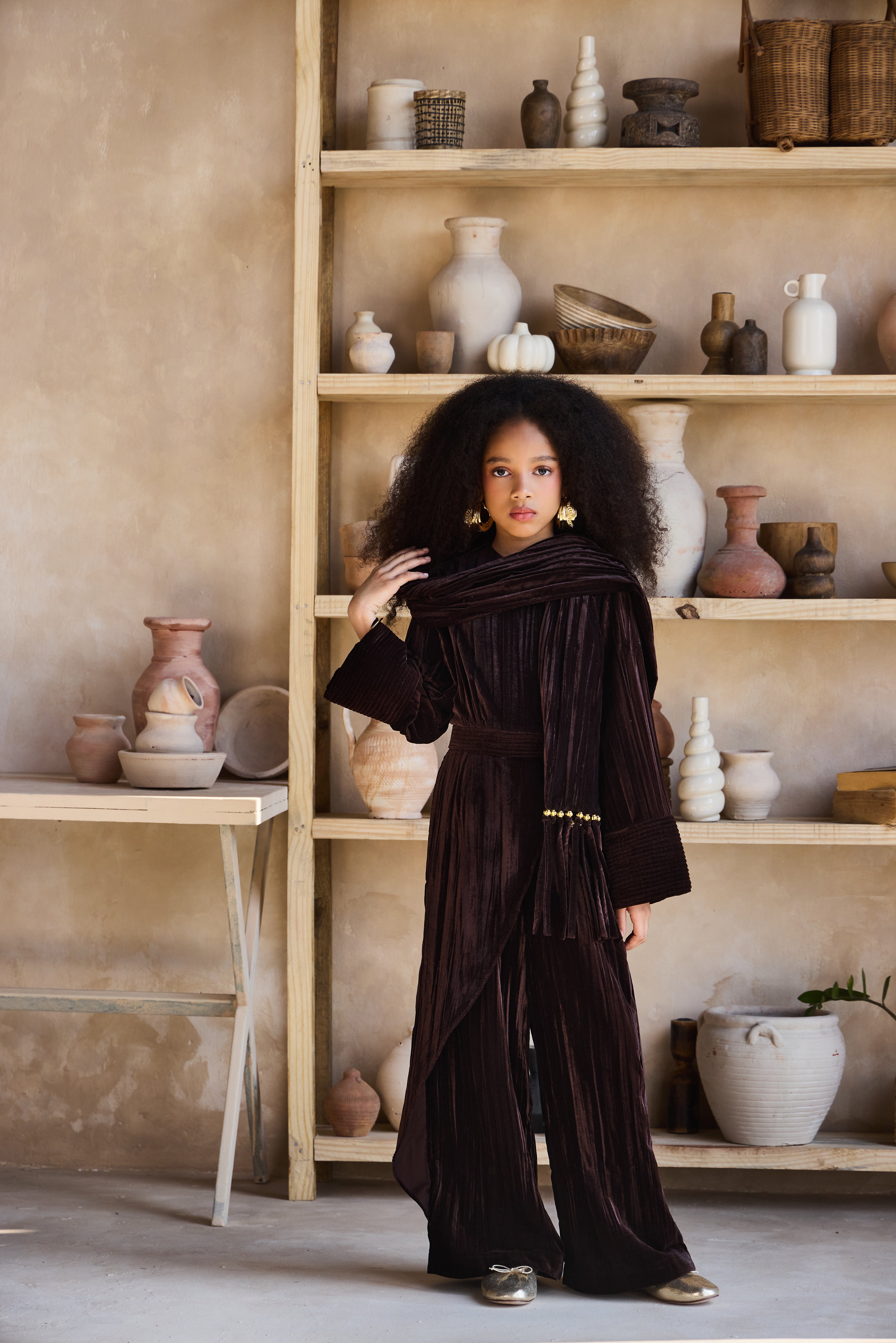 Zia Jumpsuit with Scarf