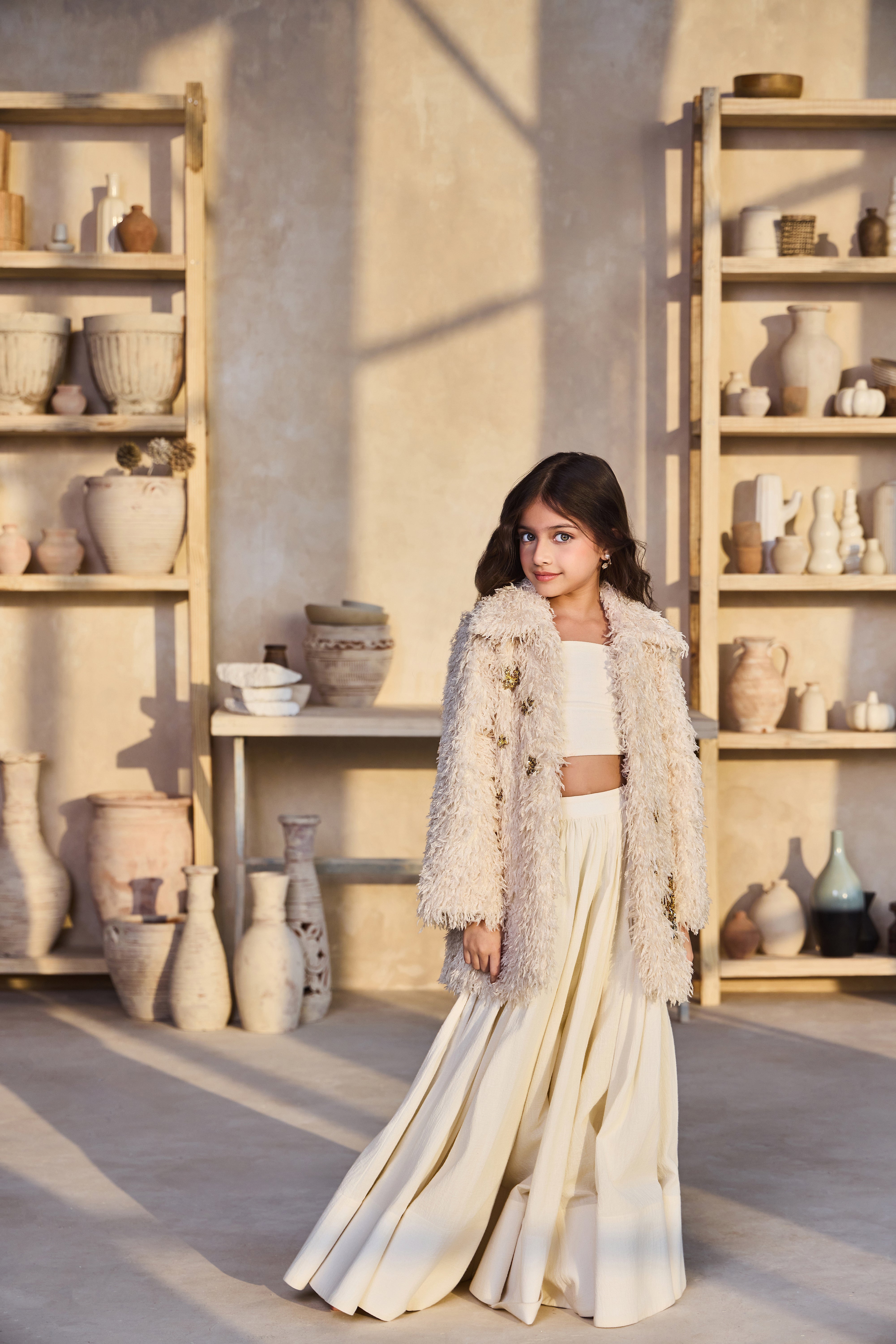 Aries Fur Jacket Set (Set of 3)