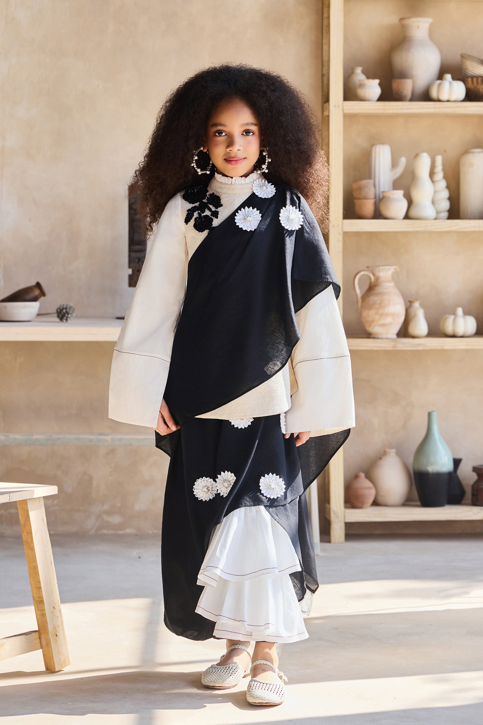 Serafina Drape Saree with Blouse (Set of 2)