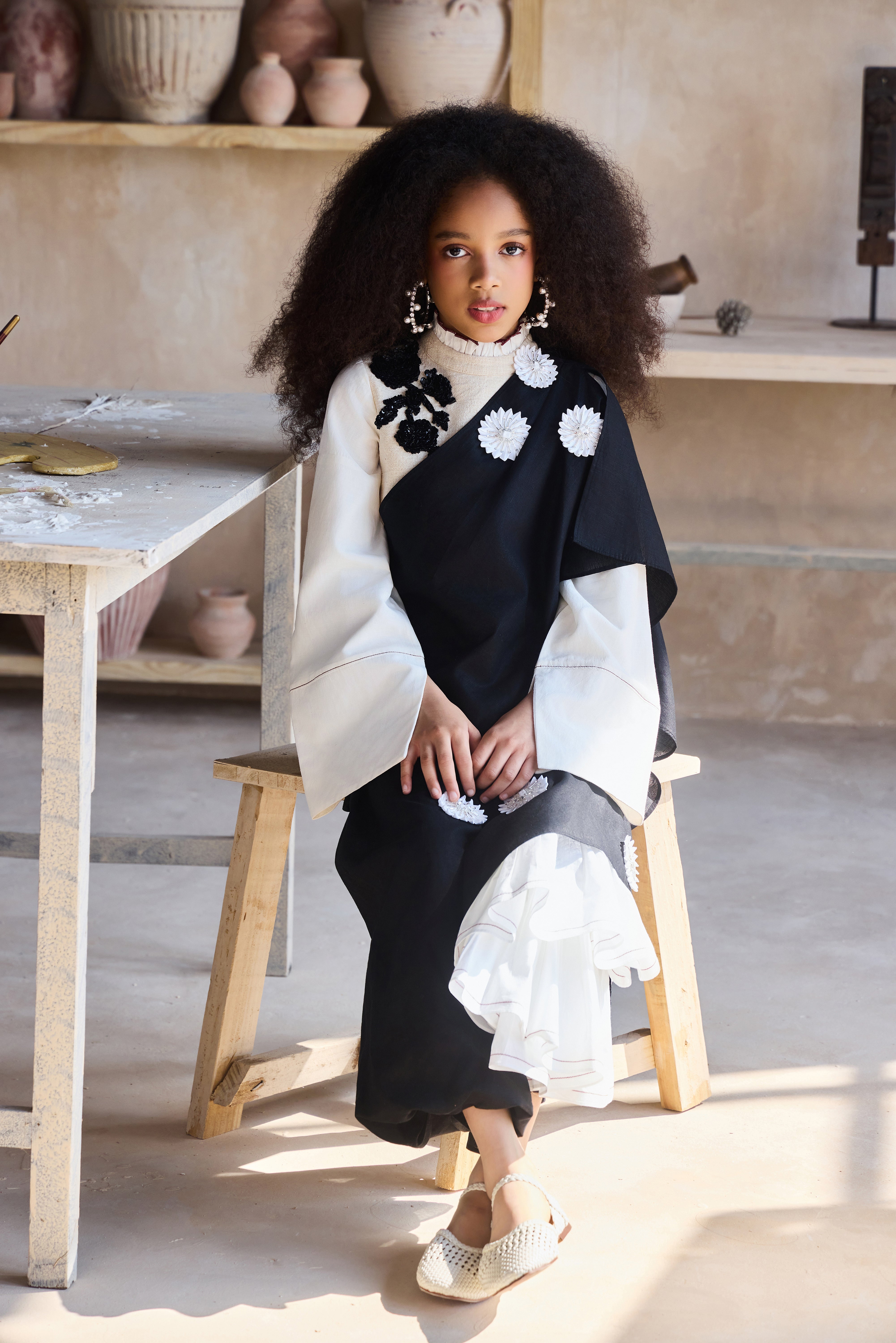 Serafina Drape Saree with Blouse (Set of 2)