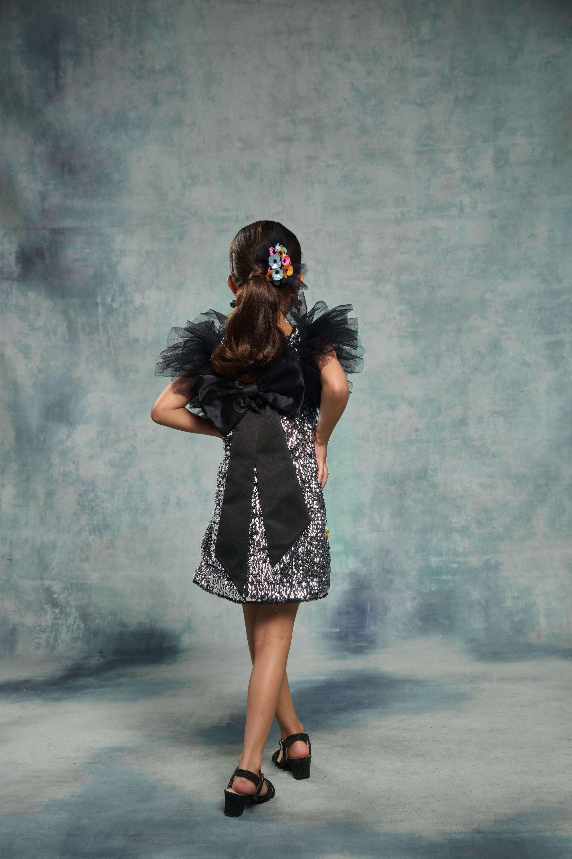 The Esme Silver Sequin Dress