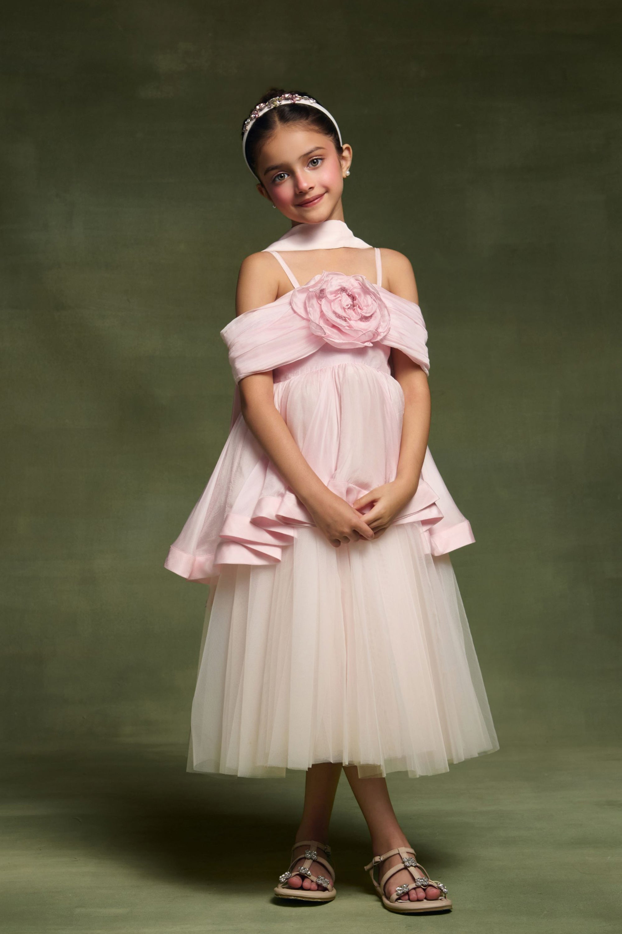 The Evangeline Pink Dress with Stash (Set of 2)