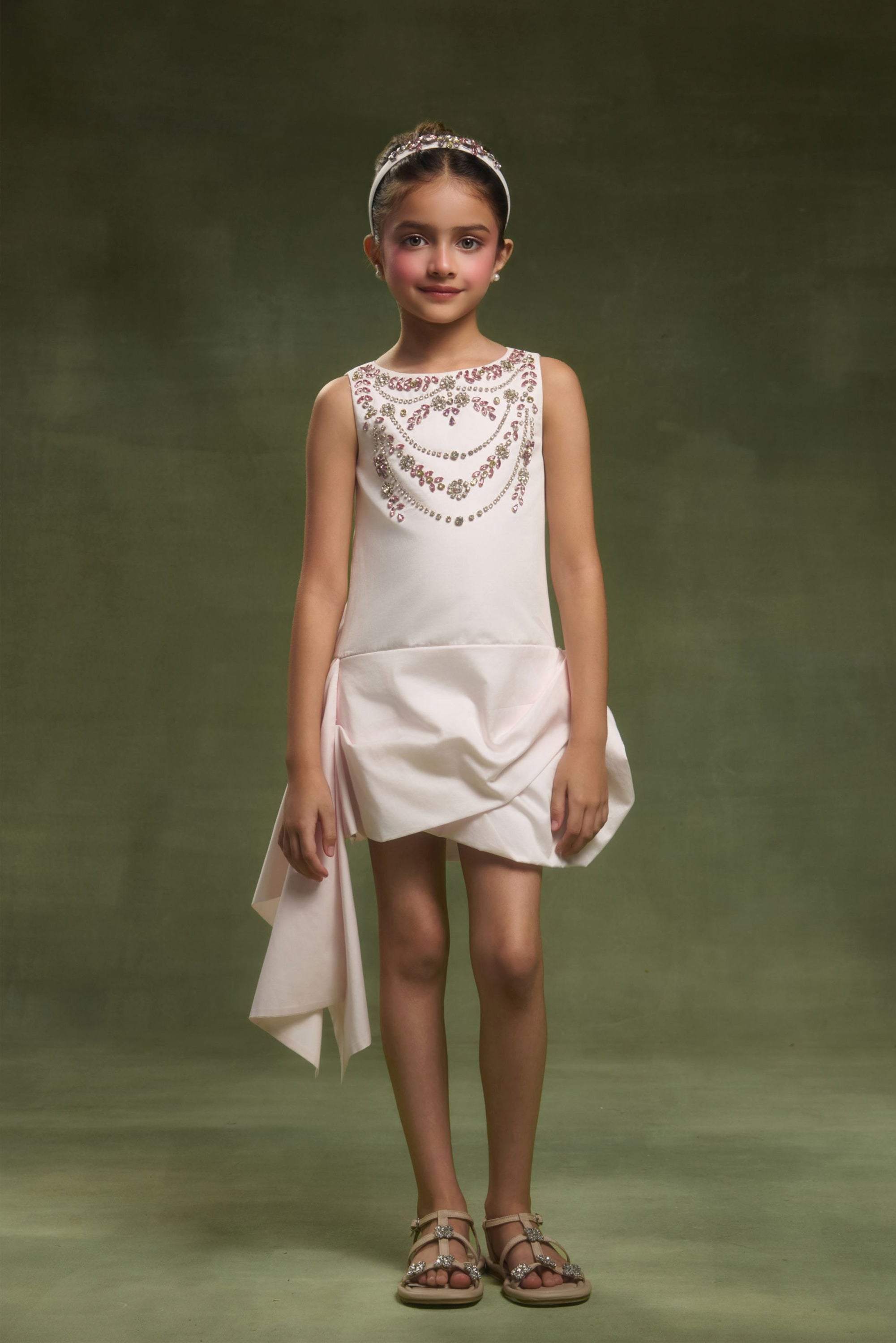 The Crystalle Drape Dress