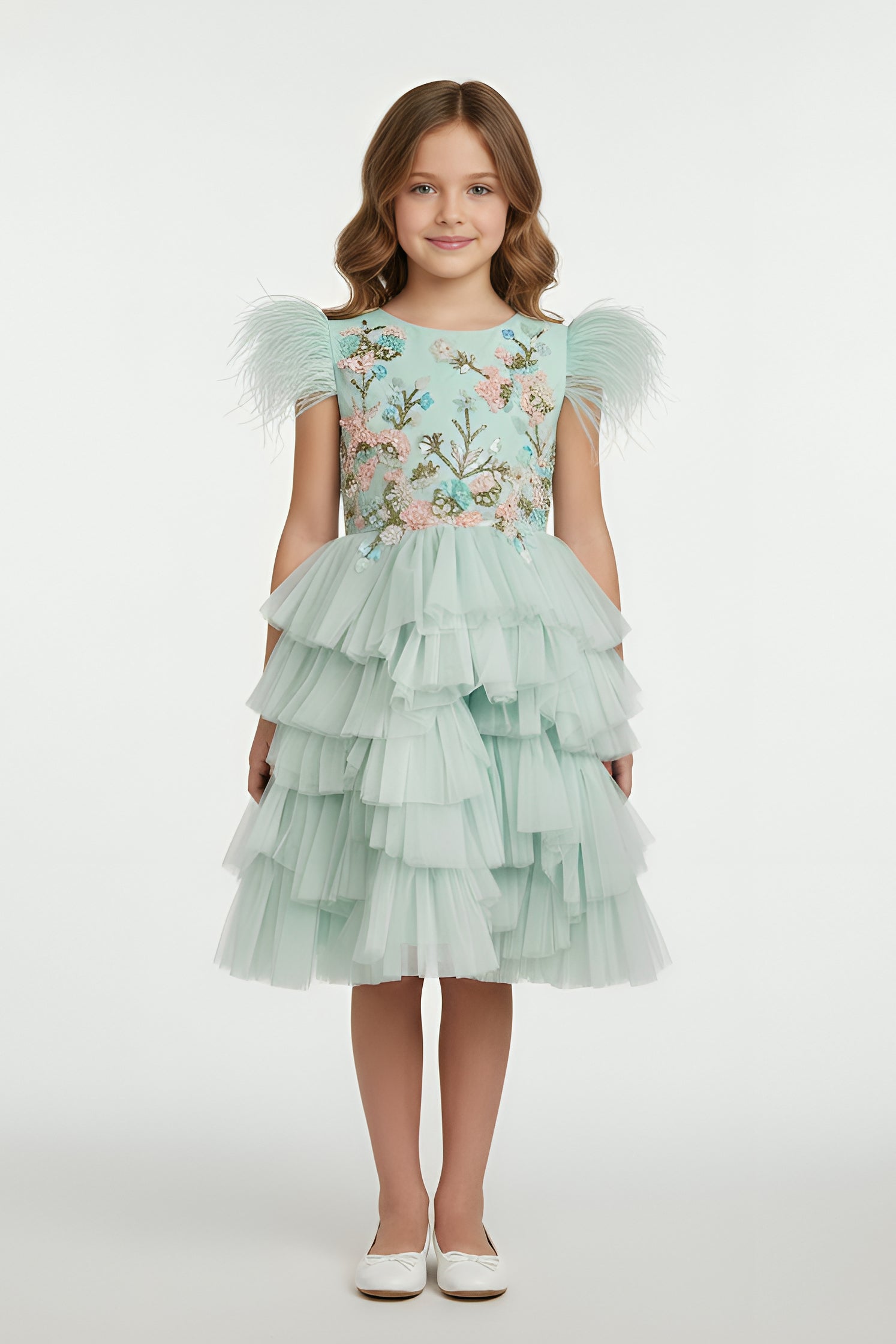 Mary Tulle Midi Dress
