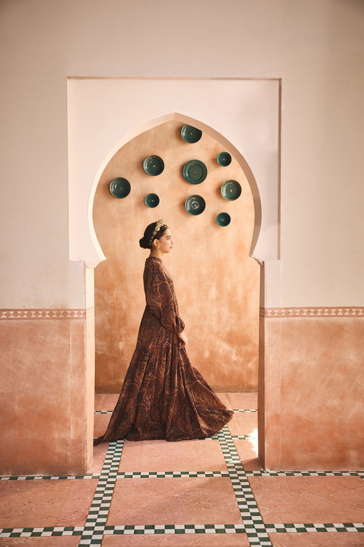 Nayara Printed Paisley Dress