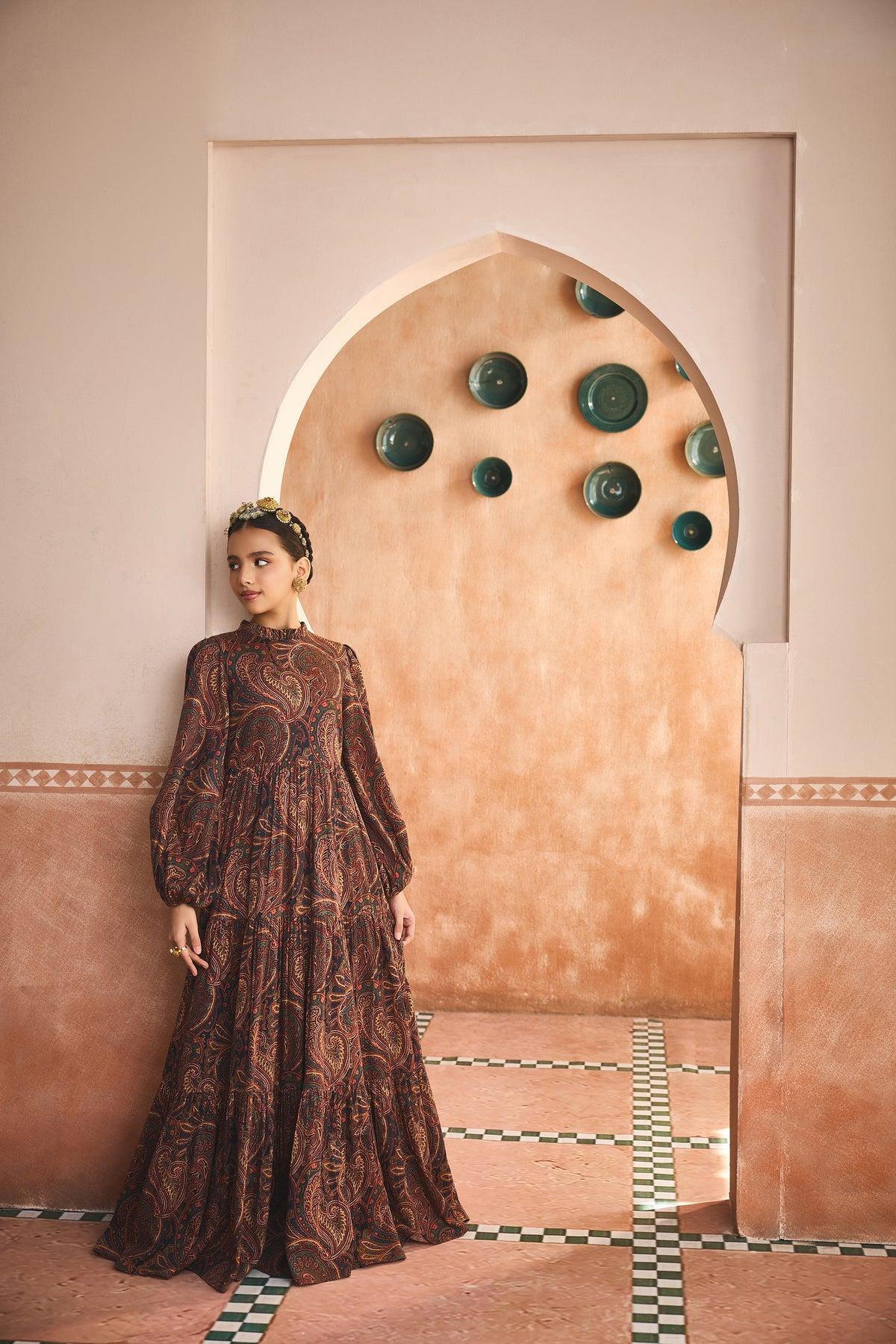 Nayara Printed Paisley Dress