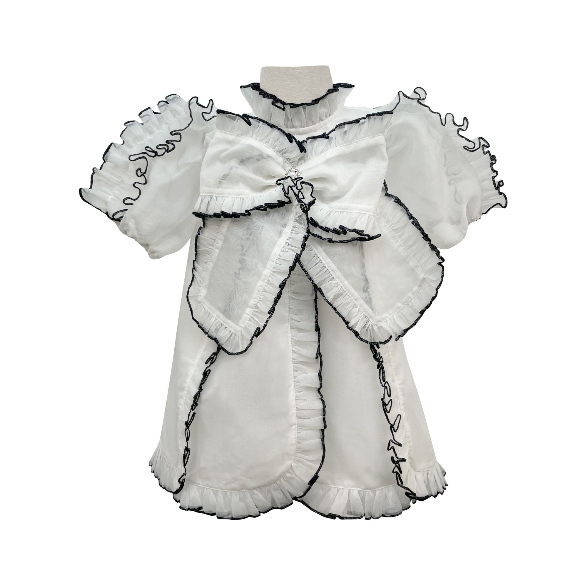 The Sienna Organza Dress (White)