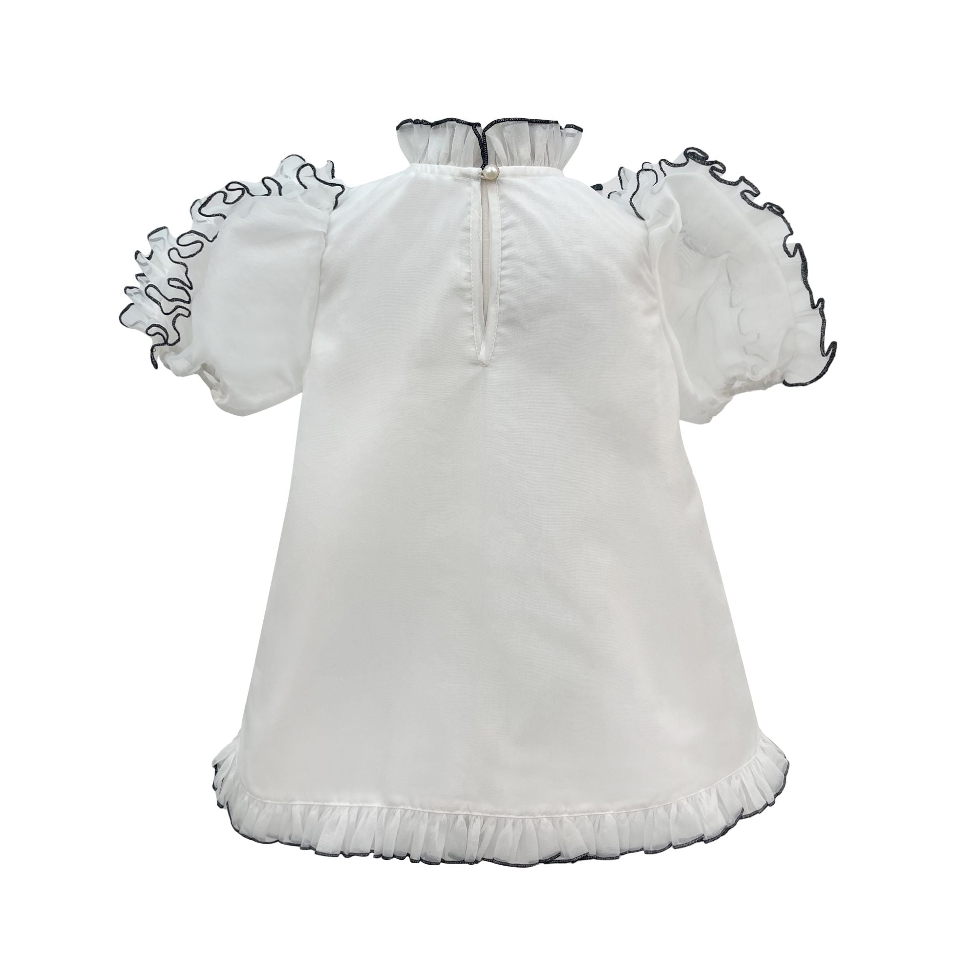 The Sienna Organza Dress (White)